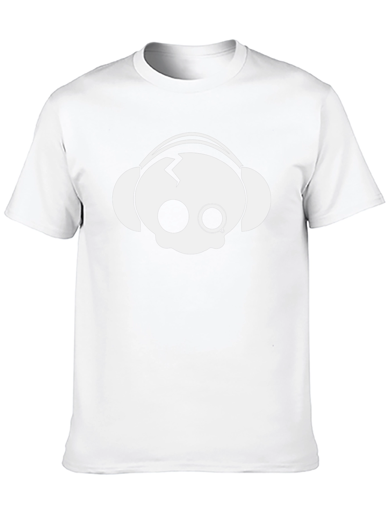 Skull Headphone Graphic Tee - Modern Style