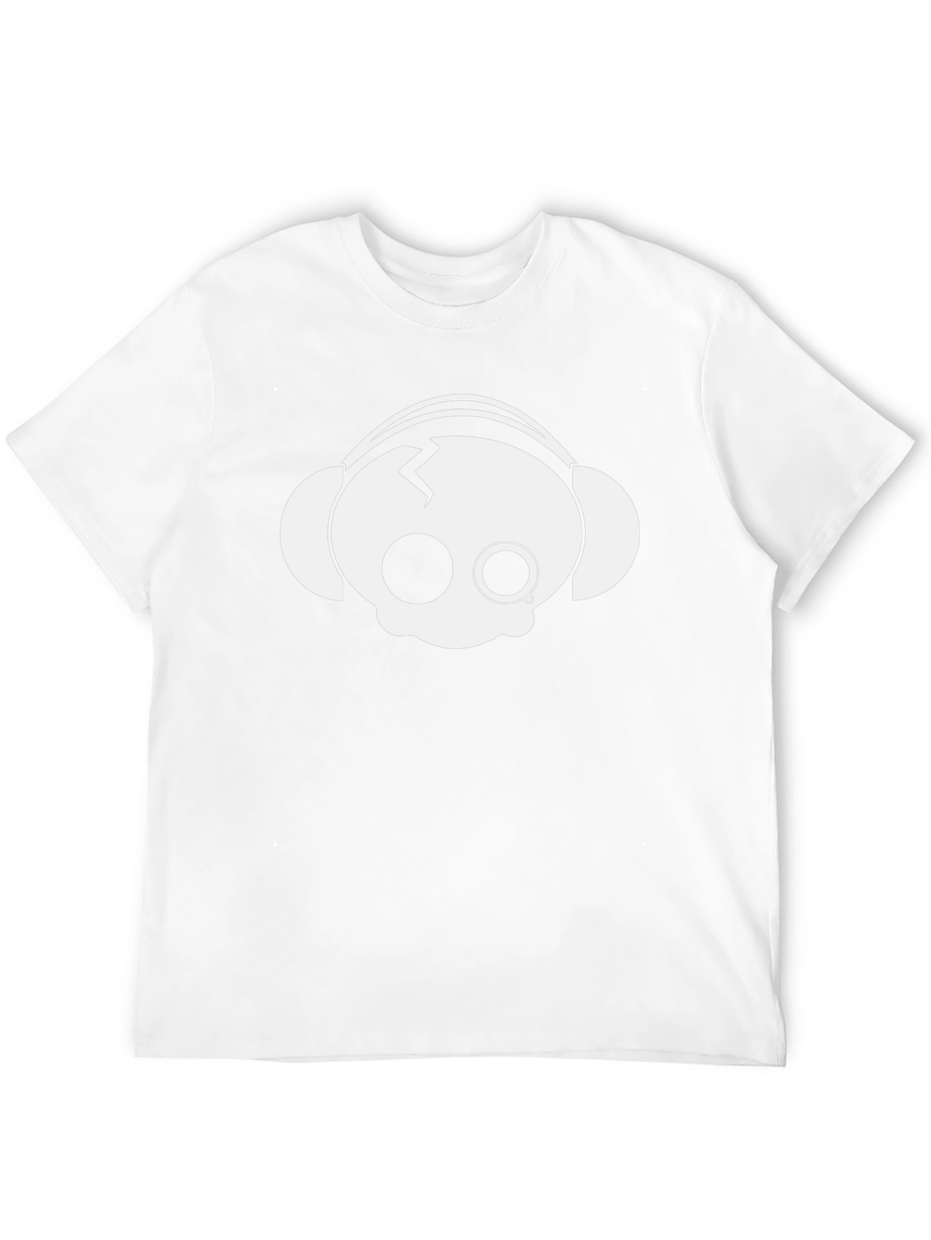 Skull Headphone Graphic Tee - Modern Style