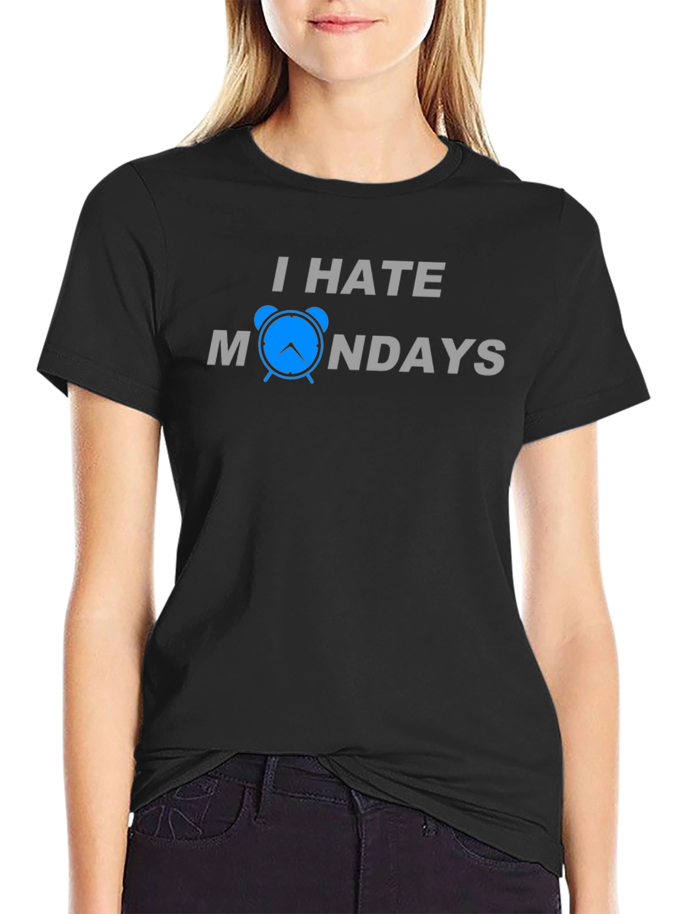 I Hate Mondays T-Shirt - Funny Alarm Clock Design