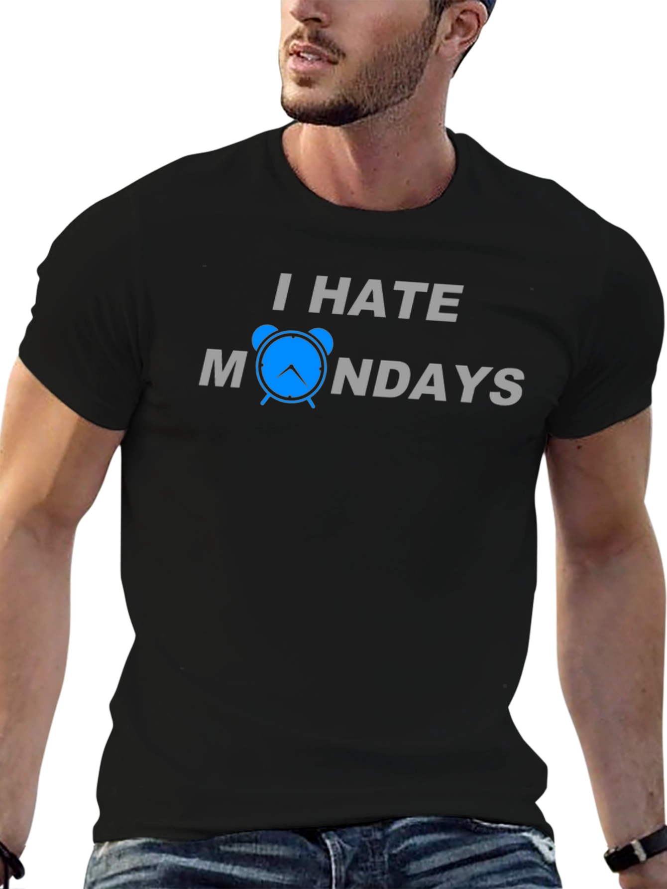 I Hate Mondays T-Shirt - Funny Alarm Clock Design