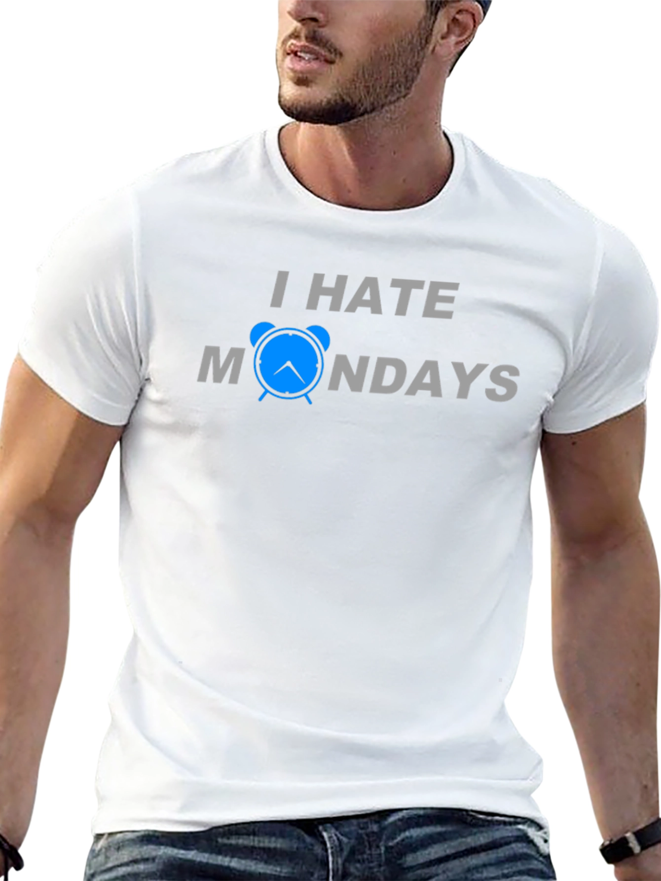 I Hate Mondays T-Shirt - Funny Alarm Clock Design