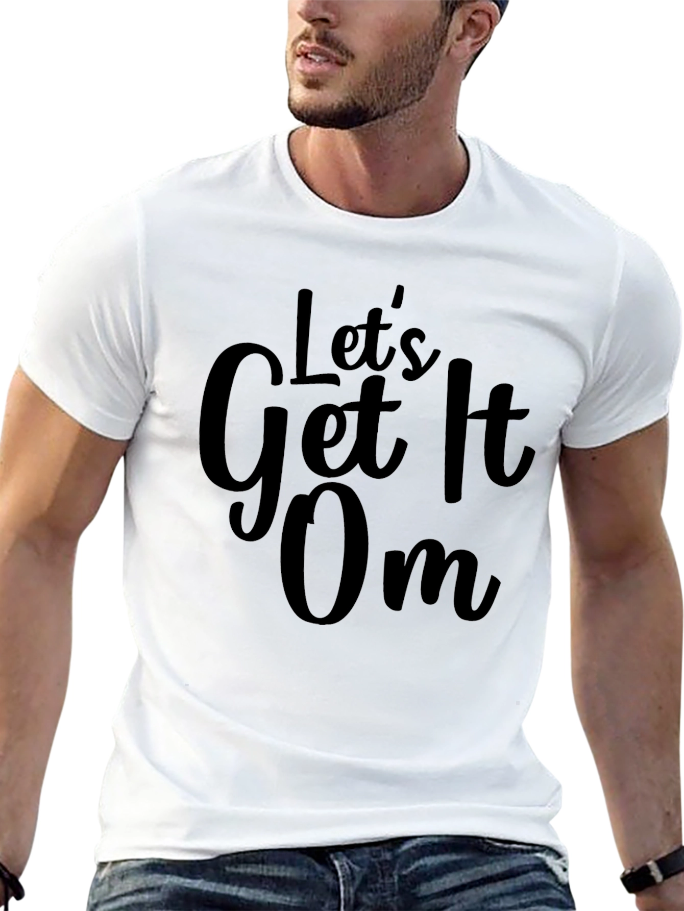 Lets Get It On Black Graphic Tee