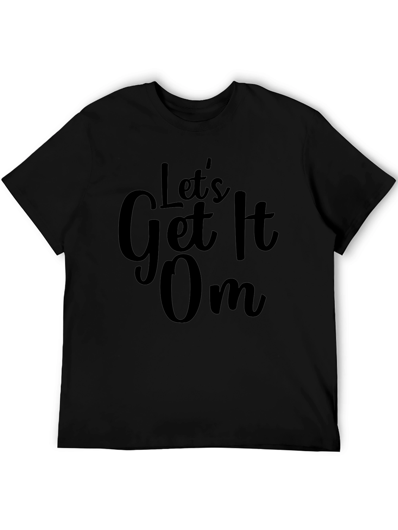 Lets Get It On Black Graphic Tee