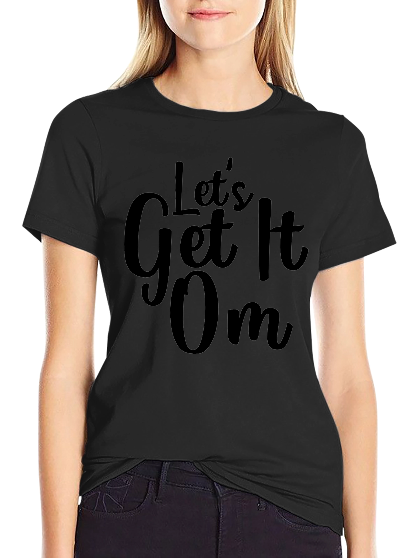 Lets Get It On Black Graphic Tee
