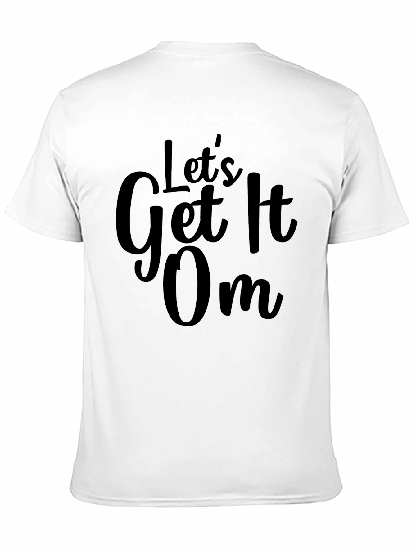 Lets Get It On Black Graphic Tee
