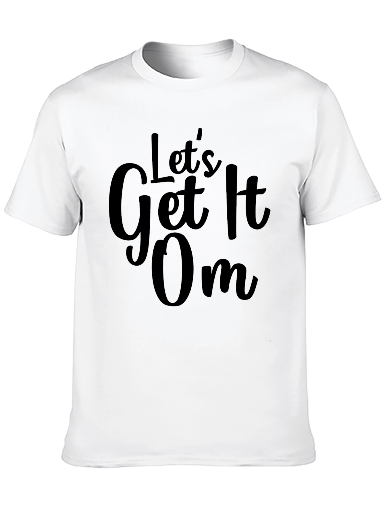 Lets Get It On Black Graphic Tee