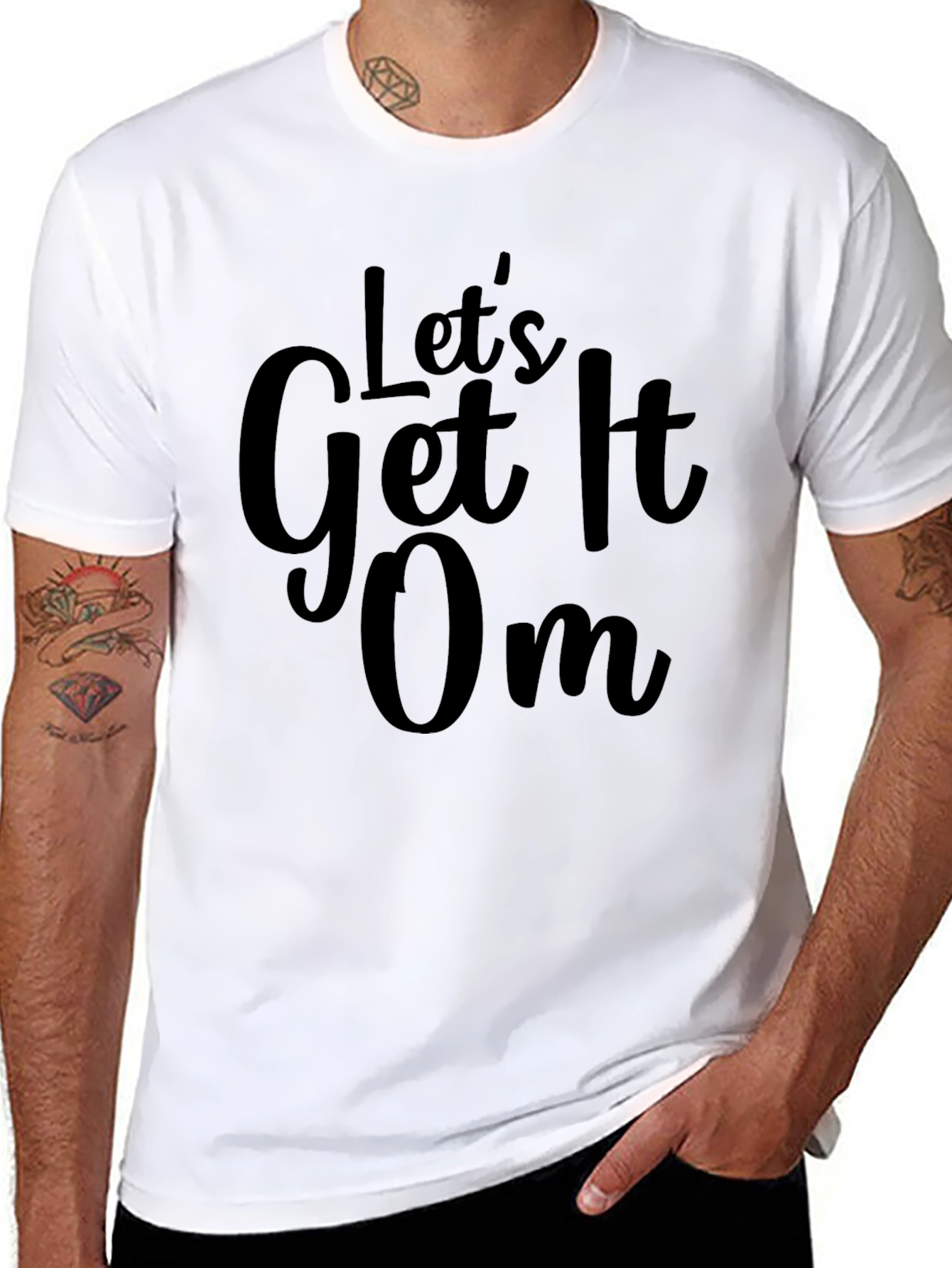 Lets Get It On Black Graphic Tee