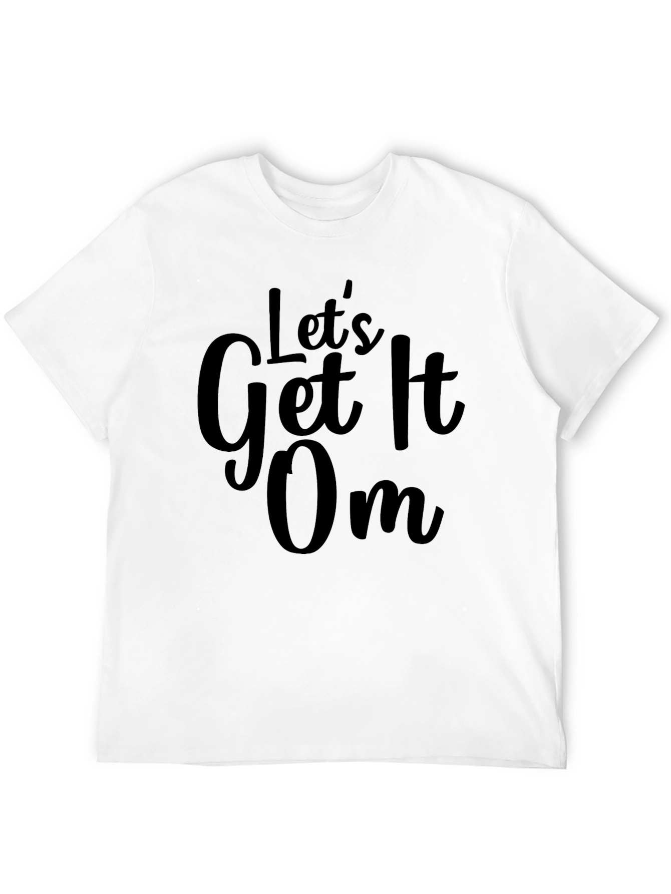 Lets Get It On Black Graphic Tee
