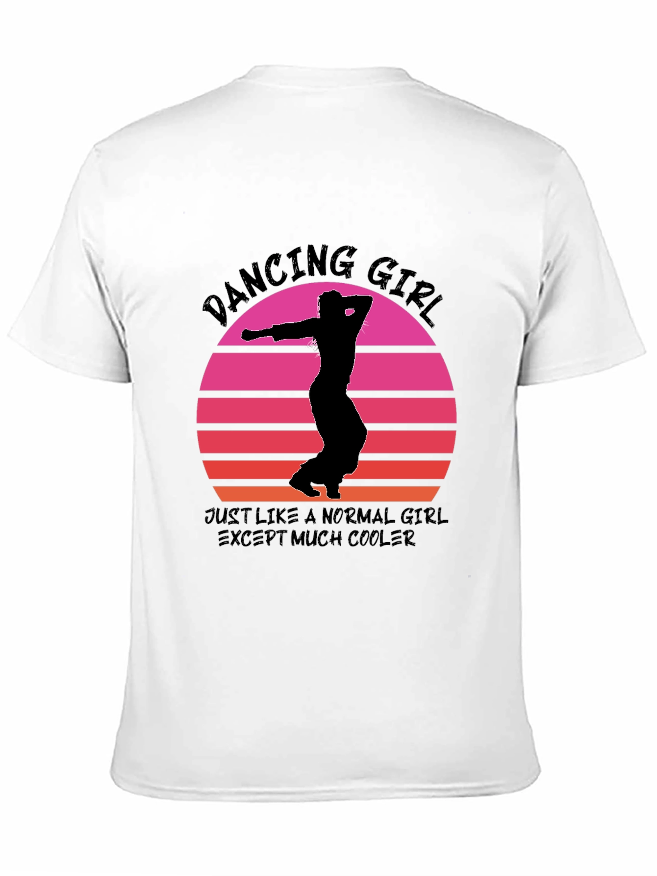 Dancing Girl Sunset Graphic Tee - Cool & Comfy