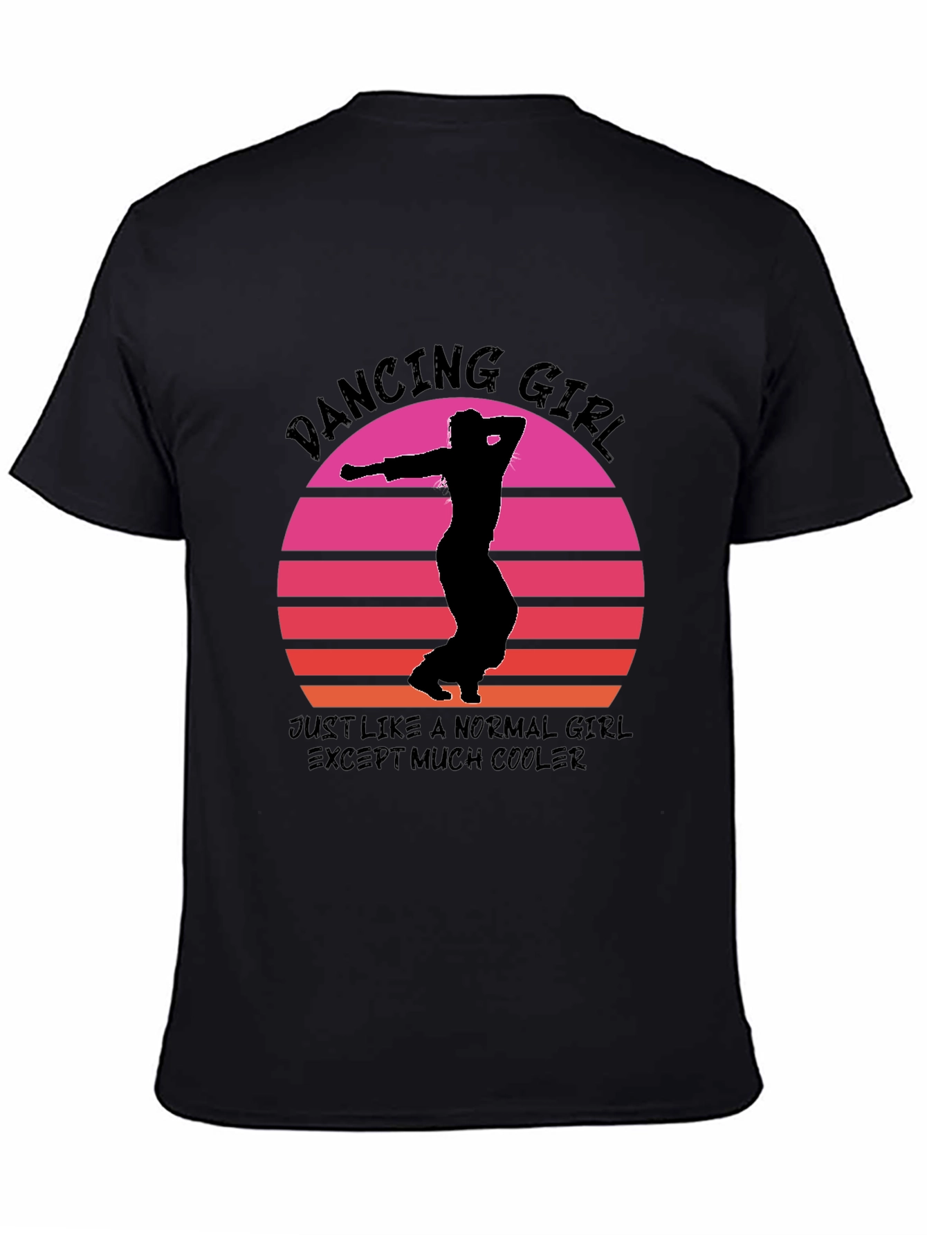 Dancing Girl Sunset Graphic Tee - Cool & Comfy