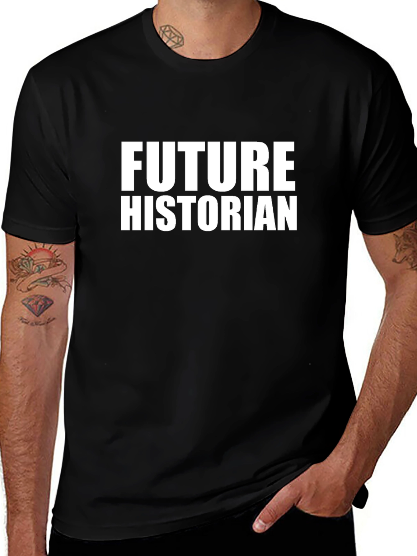Future Historian Graphic Tee - Black