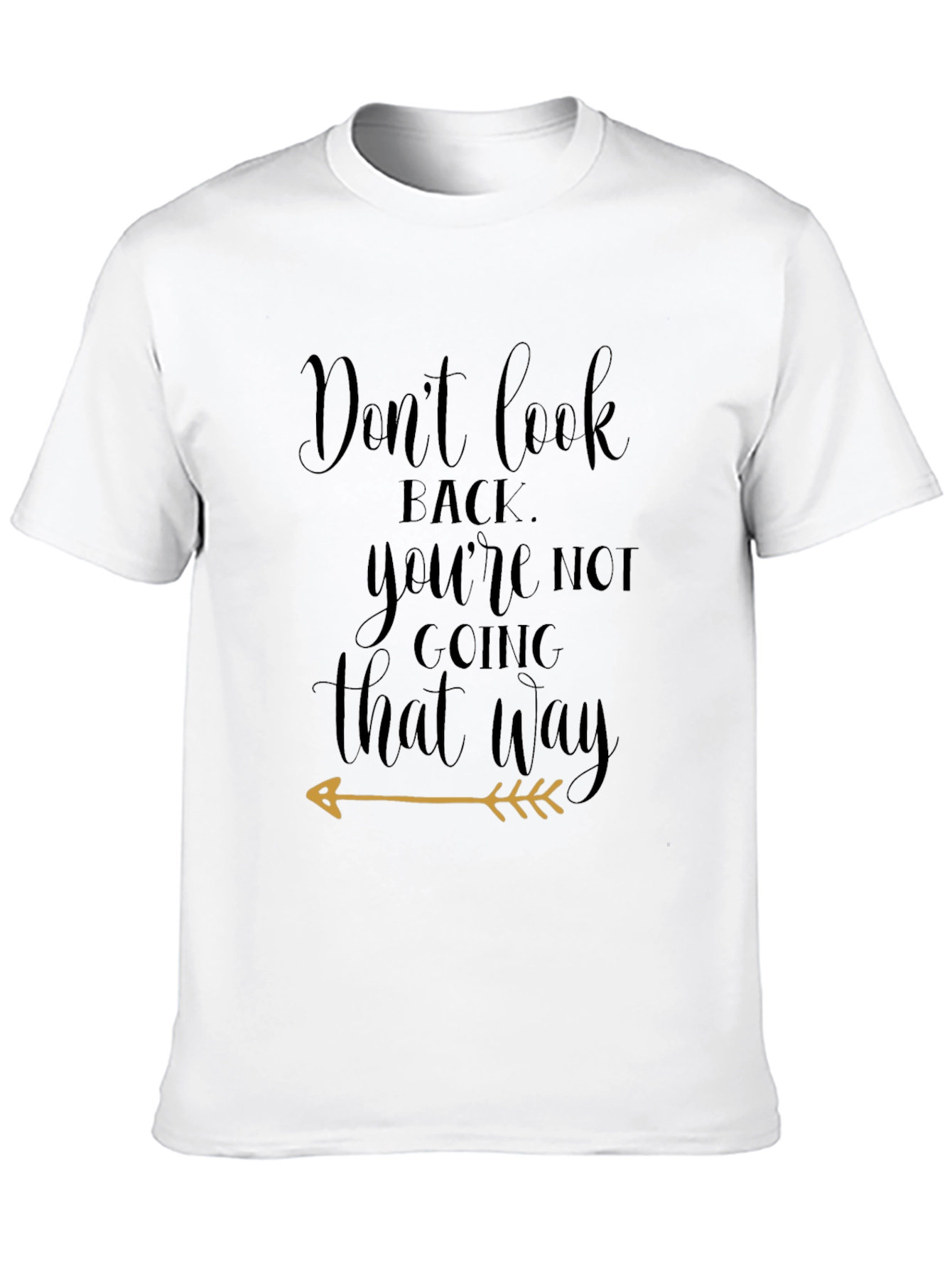 Dont Look Back Black Graphic Tee