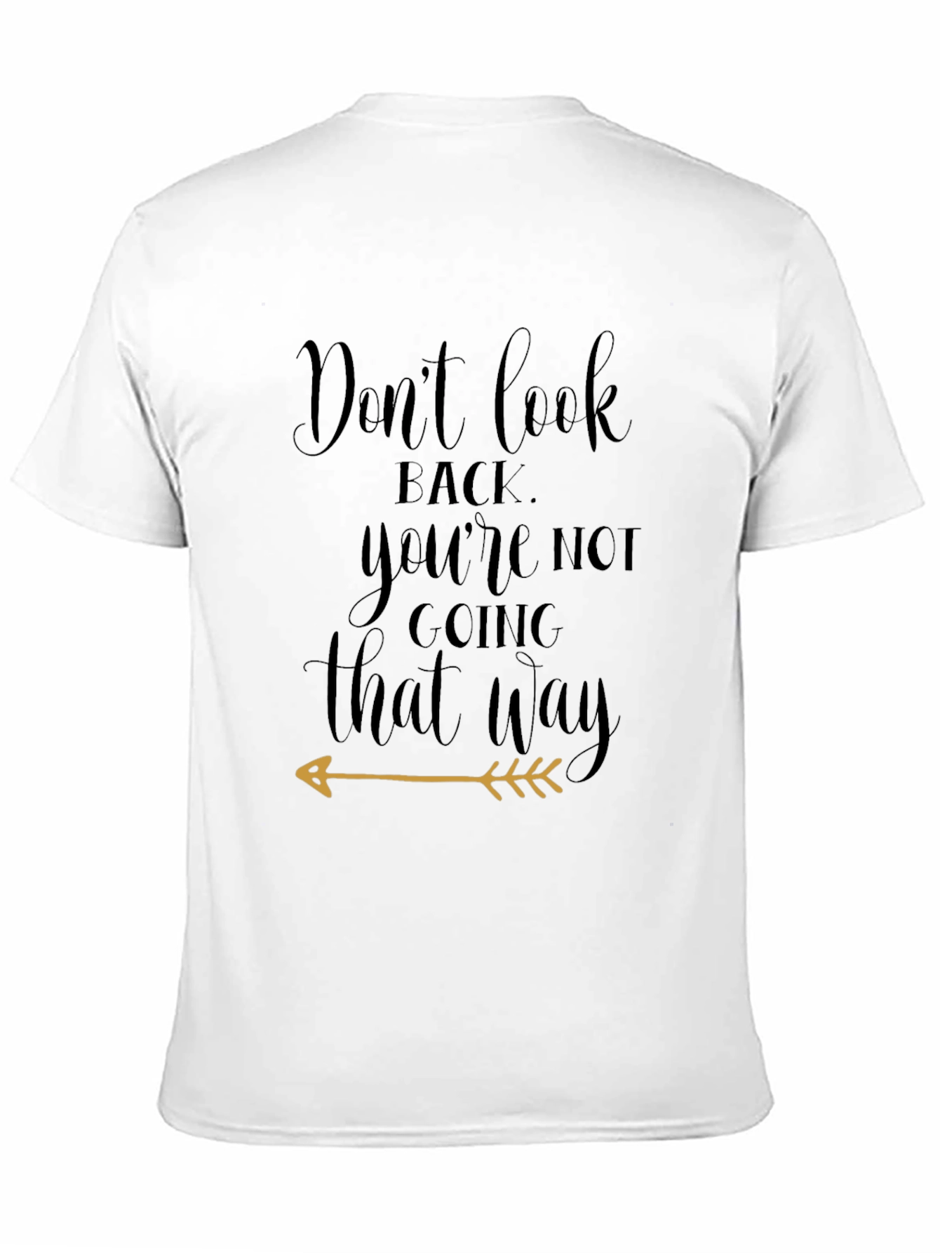 Dont Look Back Black Graphic Tee