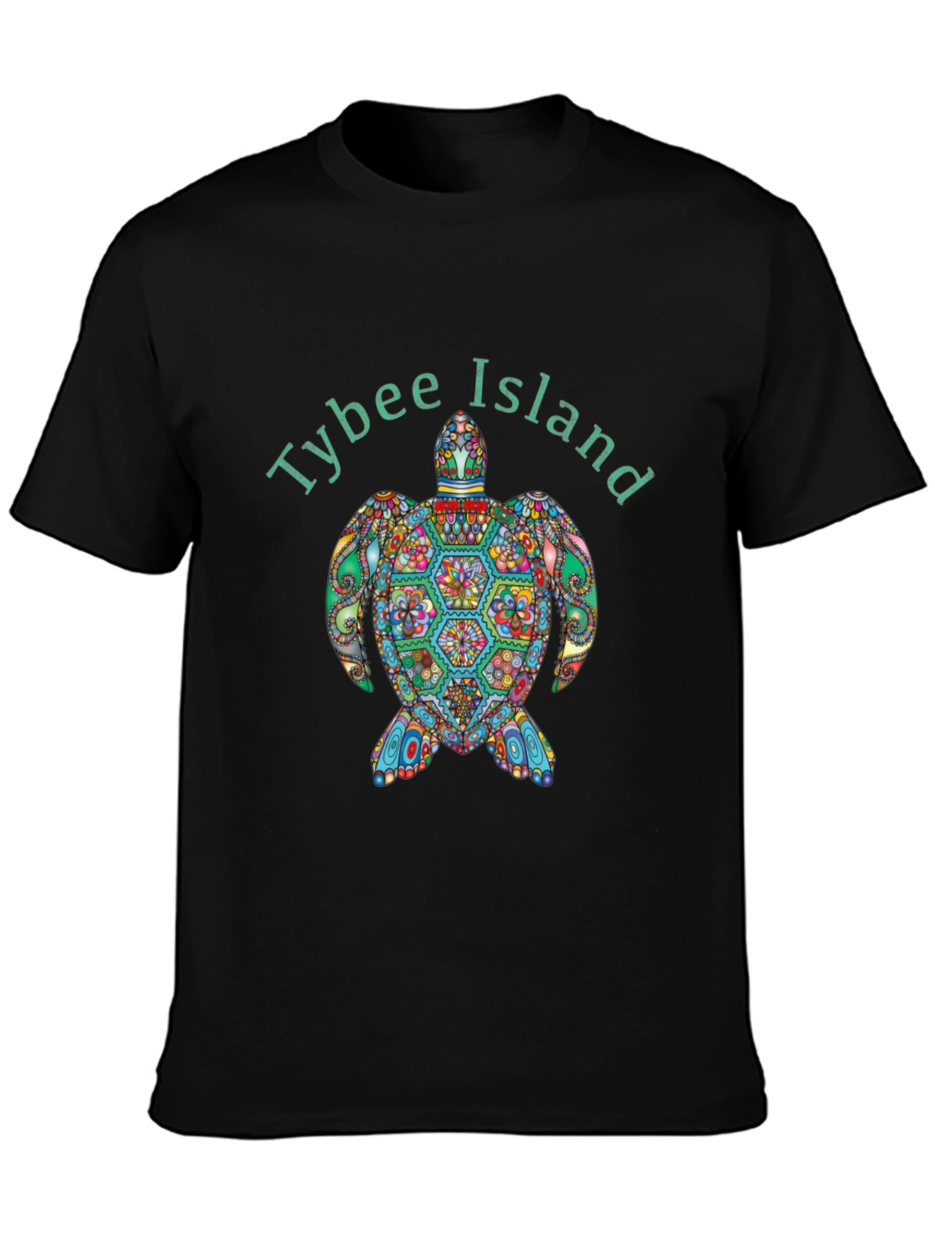 Tybee Island Turtle Graphic T-Shirt