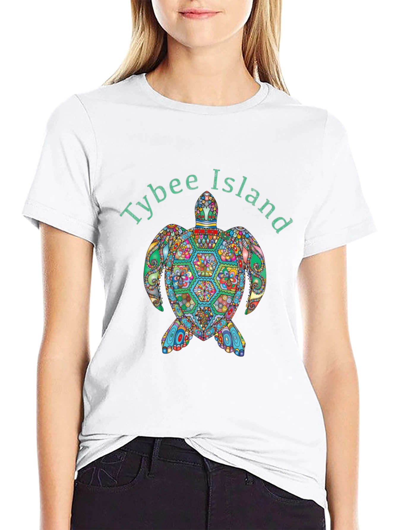 Tybee Island Turtle Graphic T-Shirt