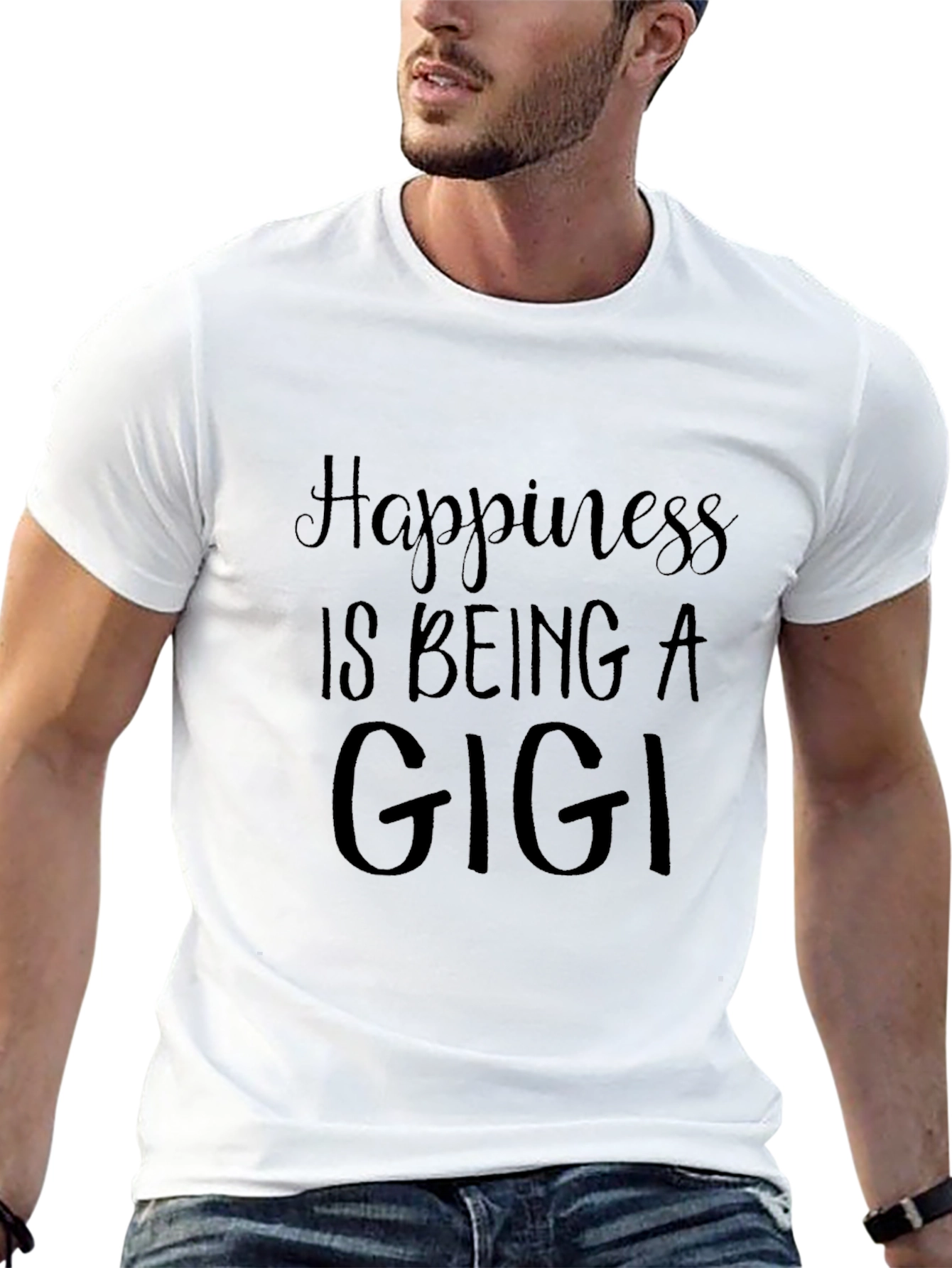 Happiness is Being a Gigi Black T-Shirt
