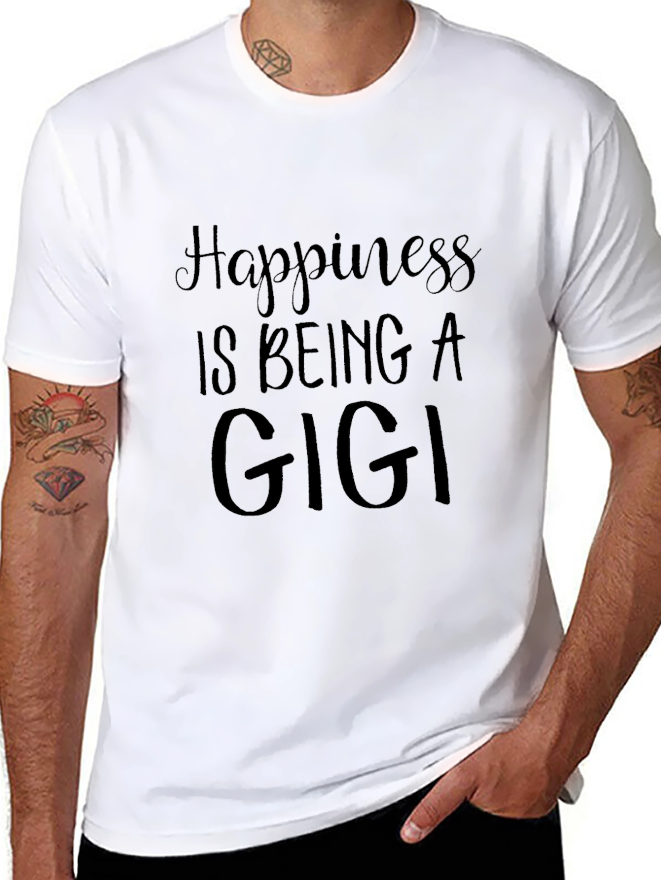 Happiness is Being a Gigi Black T-Shirt