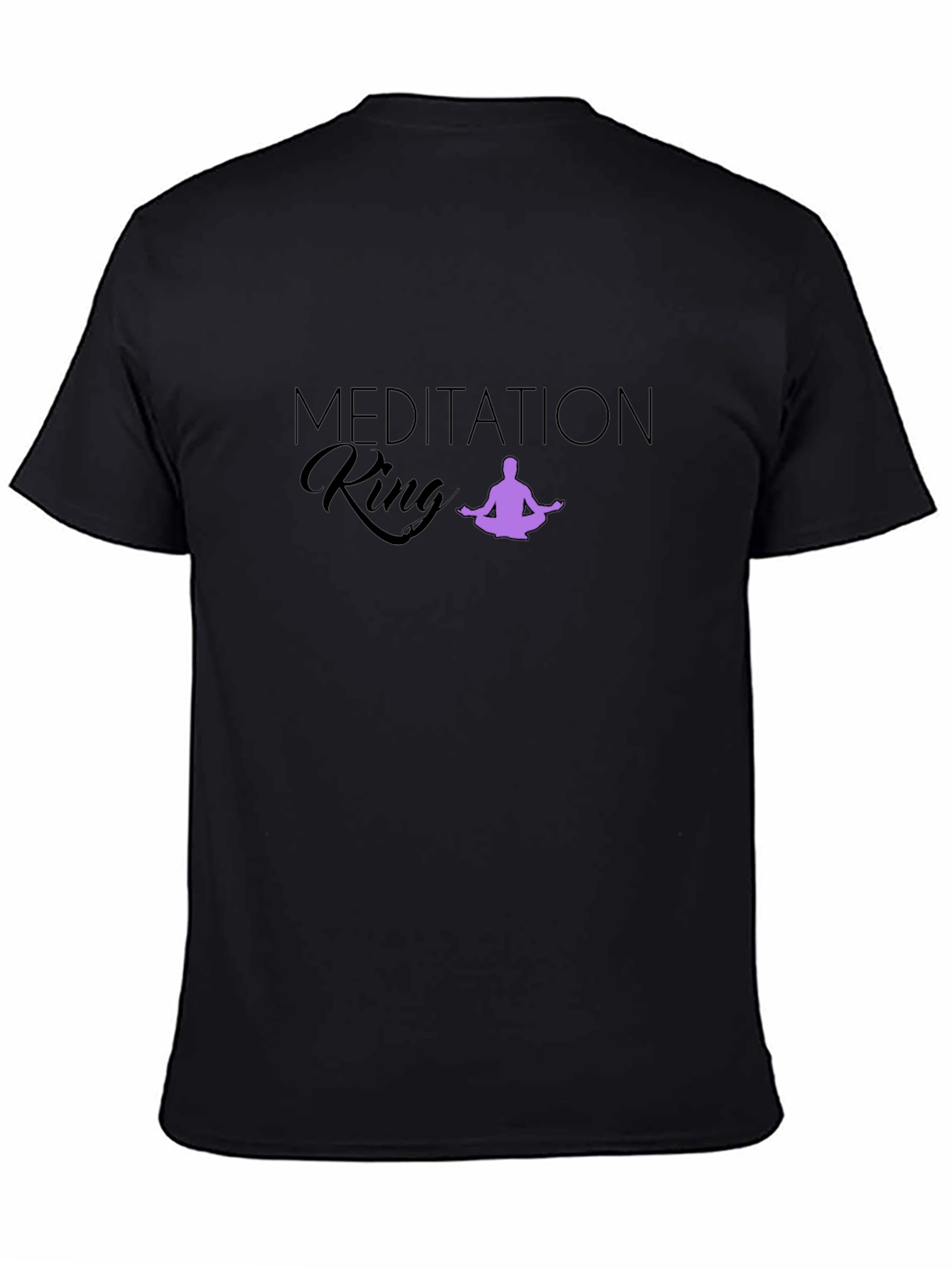 Meditation King T-Shirt - Black Tee