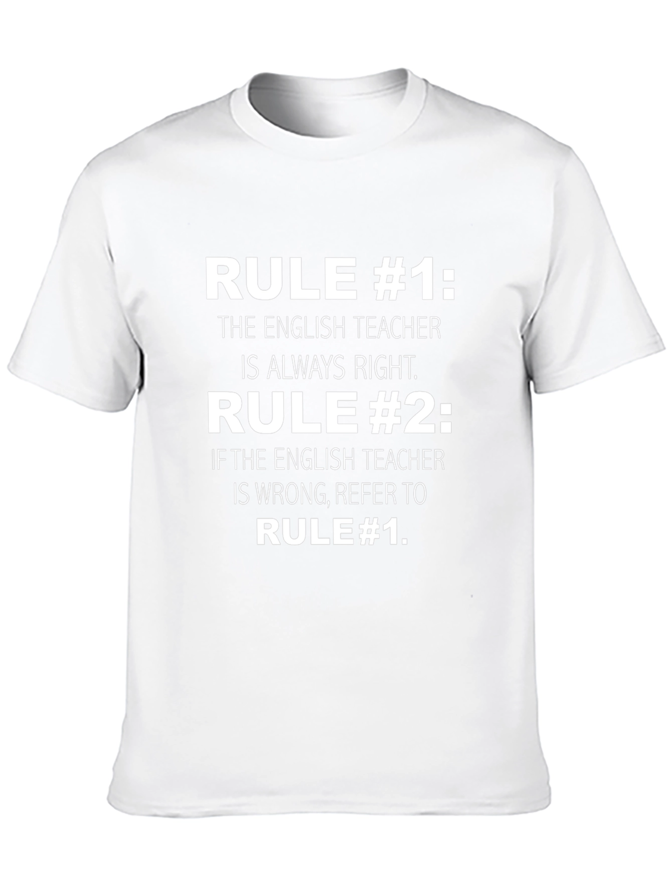 English Teacher Rules Funny T-Shirt