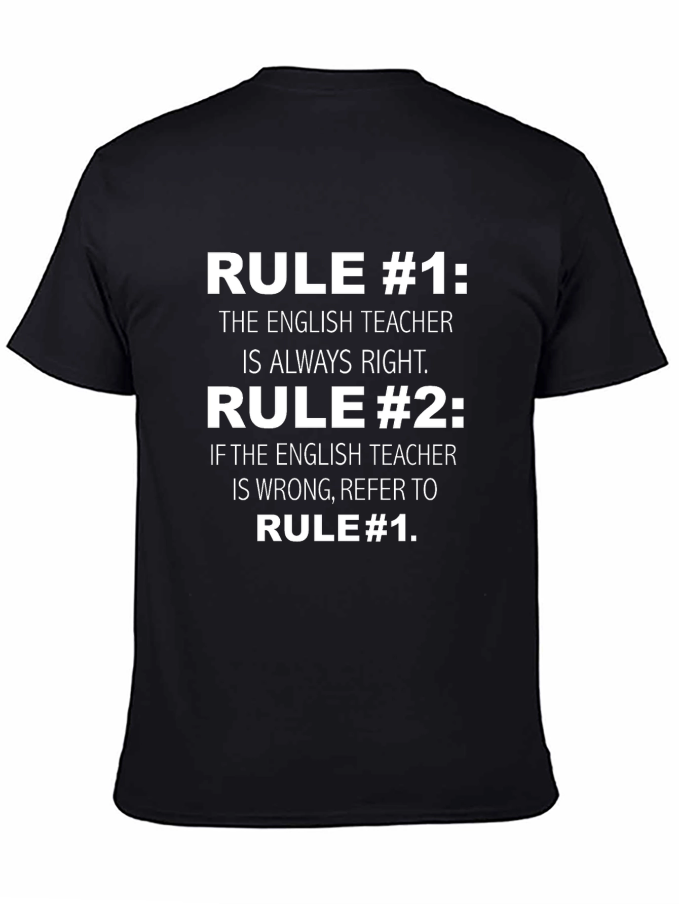 English Teacher Rules Funny T-Shirt