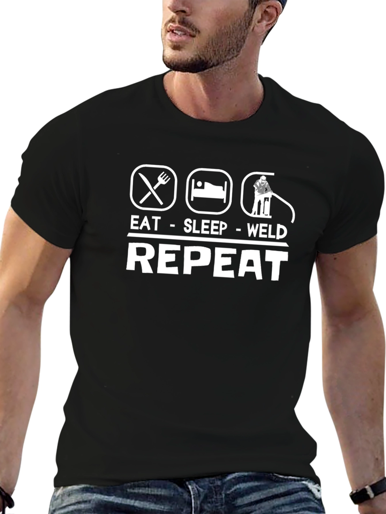 Eat Sleep Weld Repeat T-Shirt