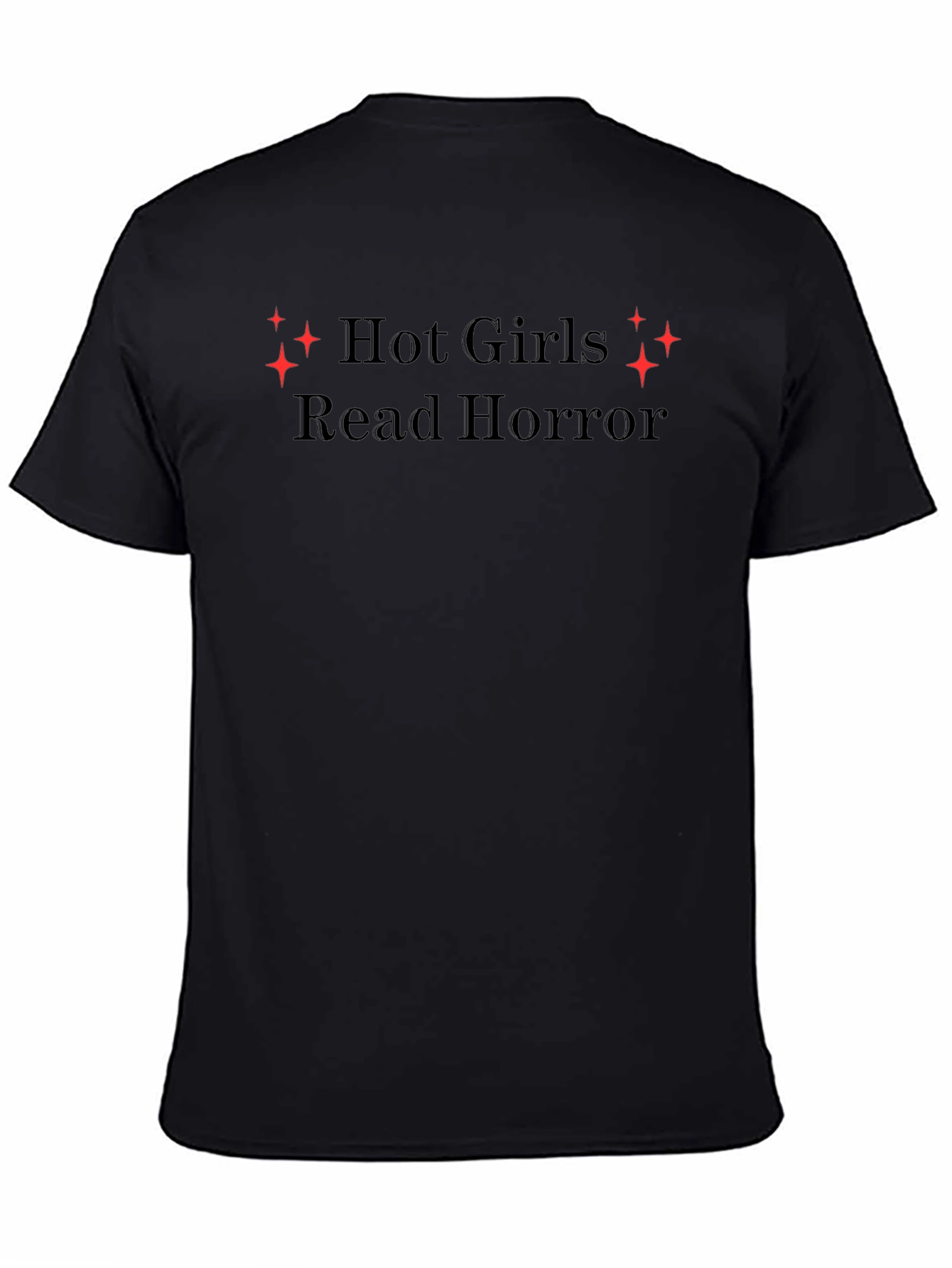 Hot Girls Read Horror Black Tee