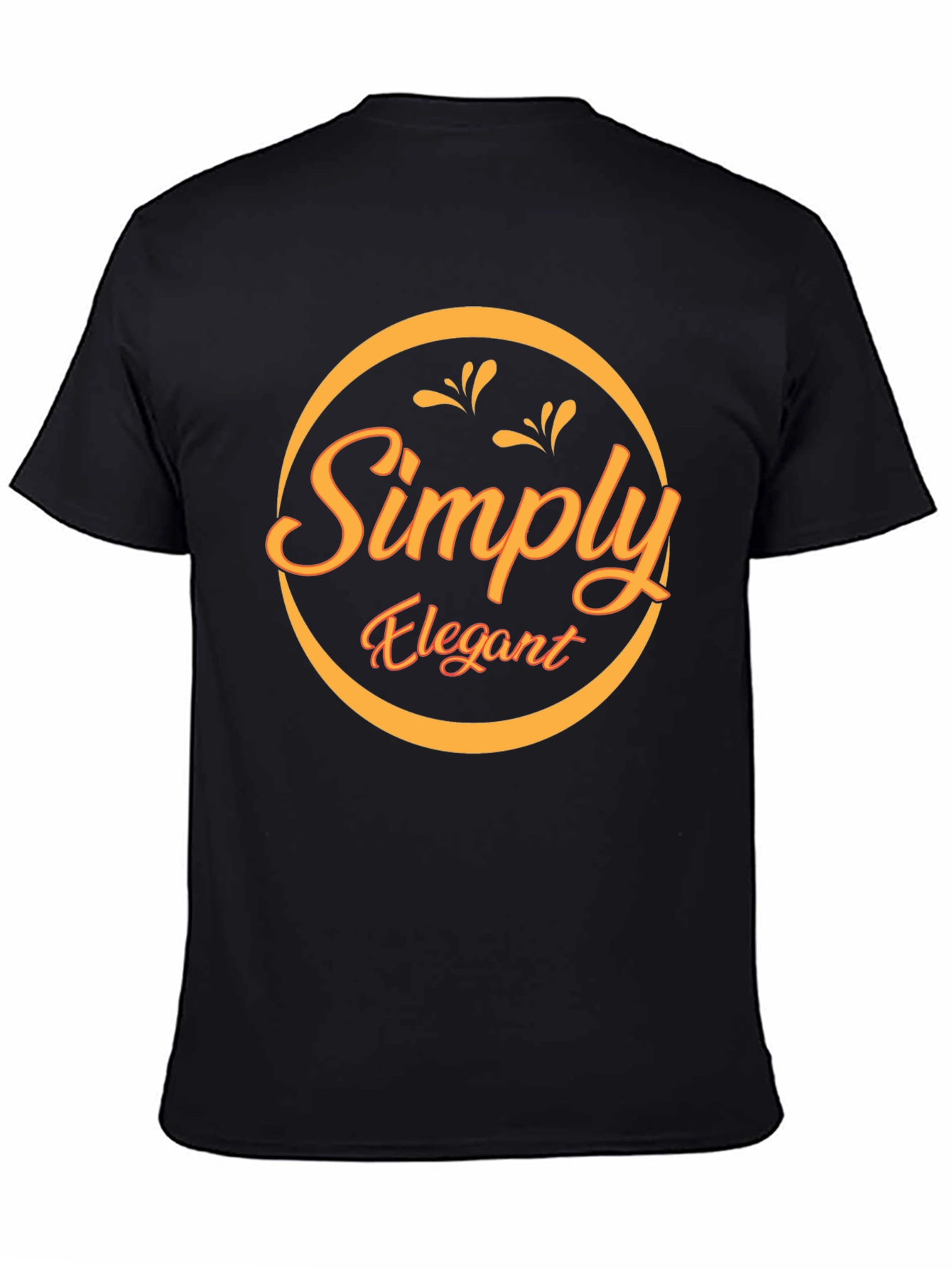 Simply Elegant Black Graphic Tee