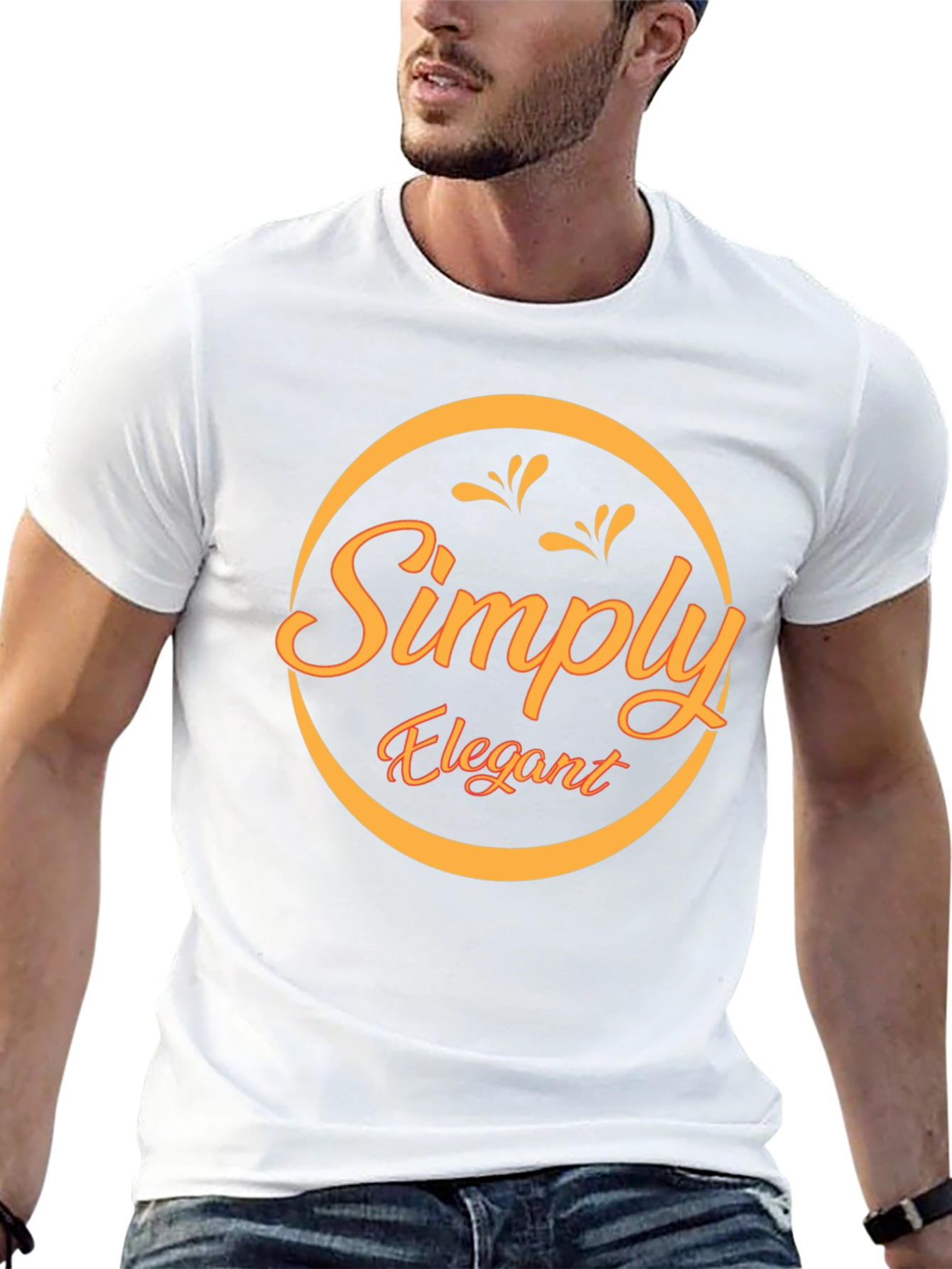 Simply Elegant Black Graphic Tee