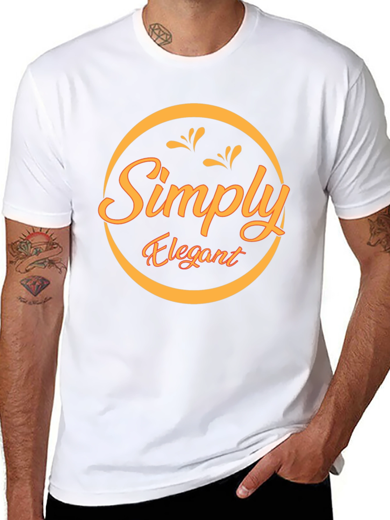 Simply Elegant Black Graphic Tee