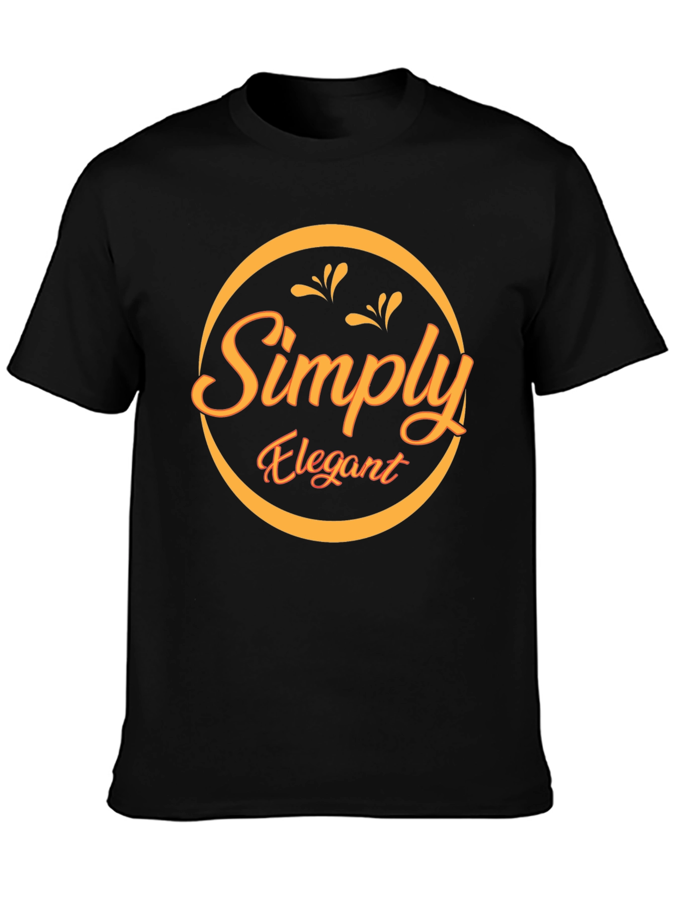 Simply Elegant Black Graphic Tee