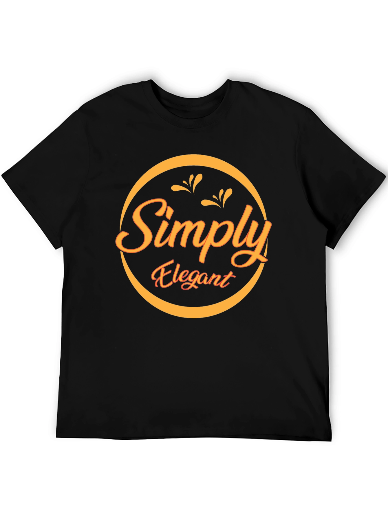 Simply Elegant Black Graphic Tee