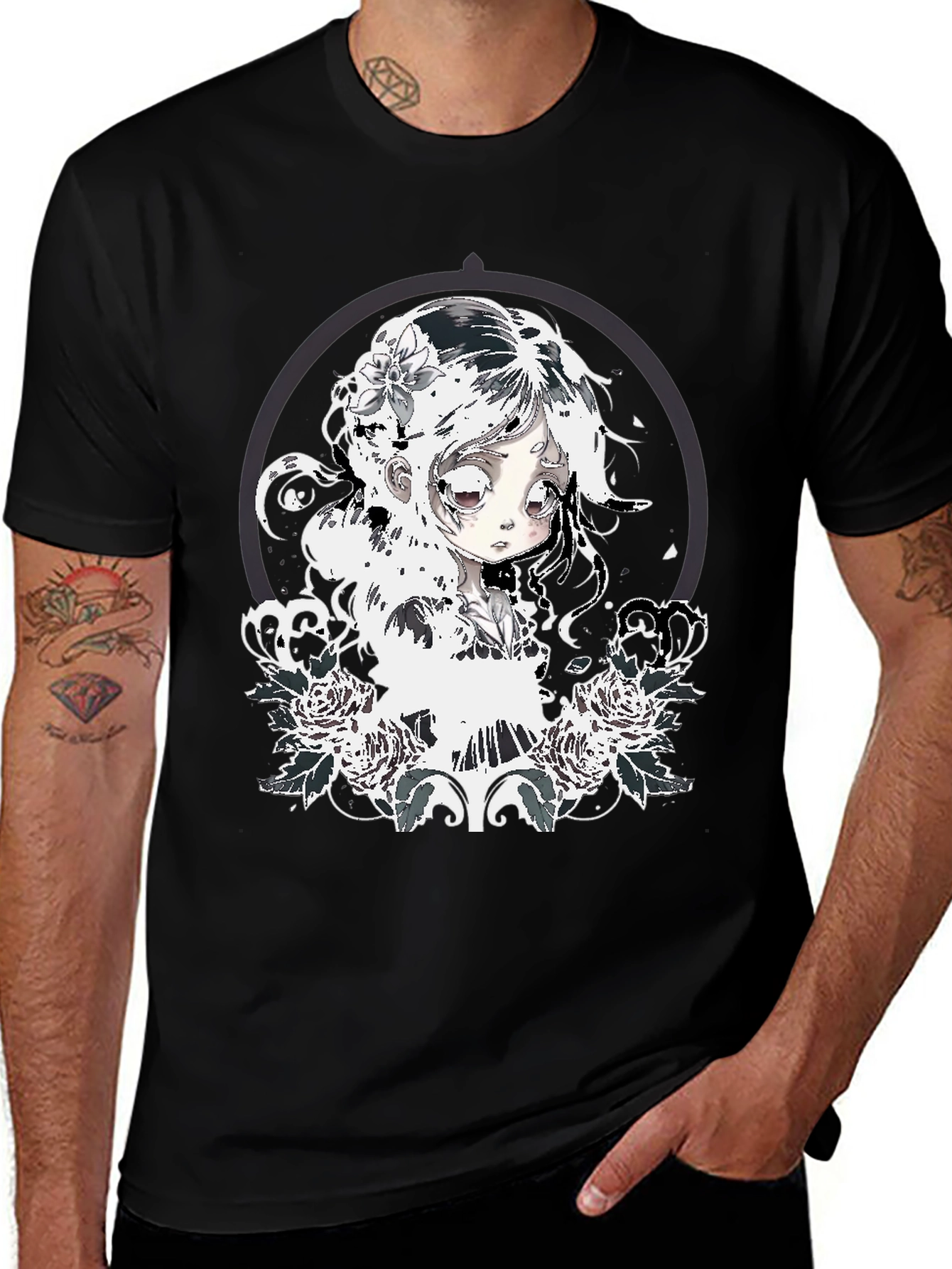 Gothic Anime Girl T-Shirt