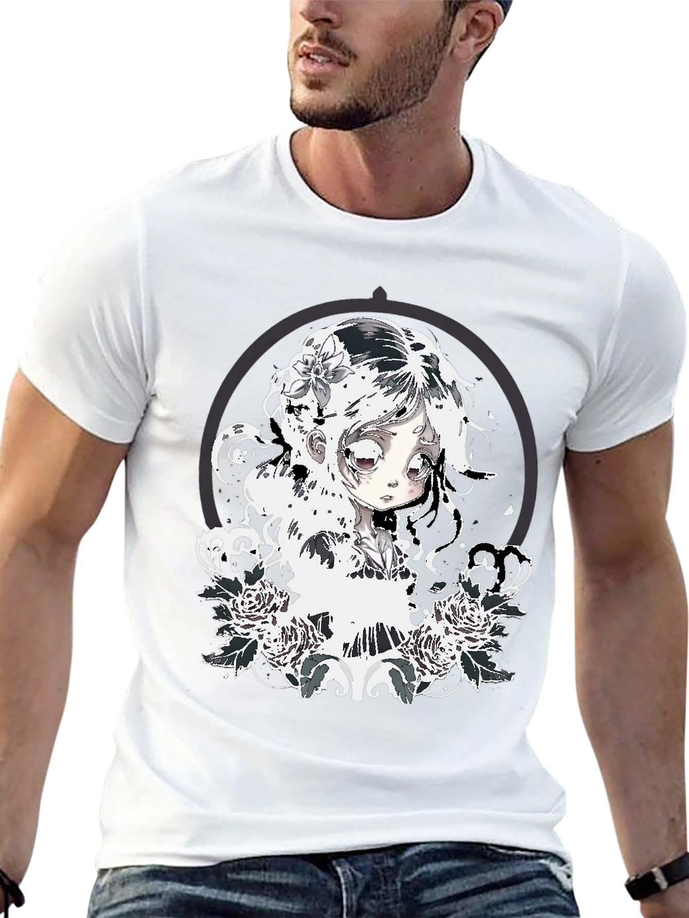 Gothic Anime Girl T-Shirt