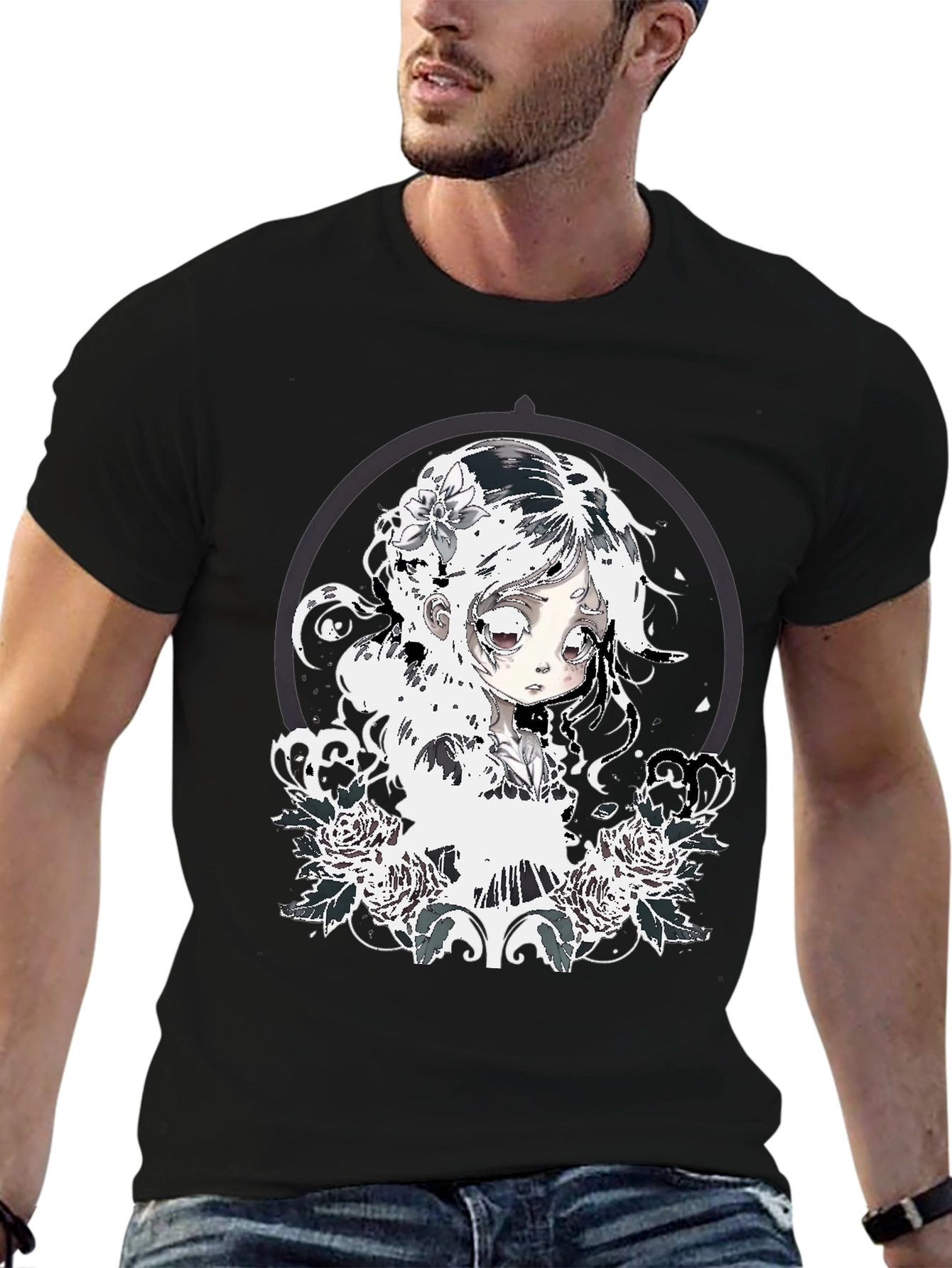 Gothic Anime Girl T-Shirt