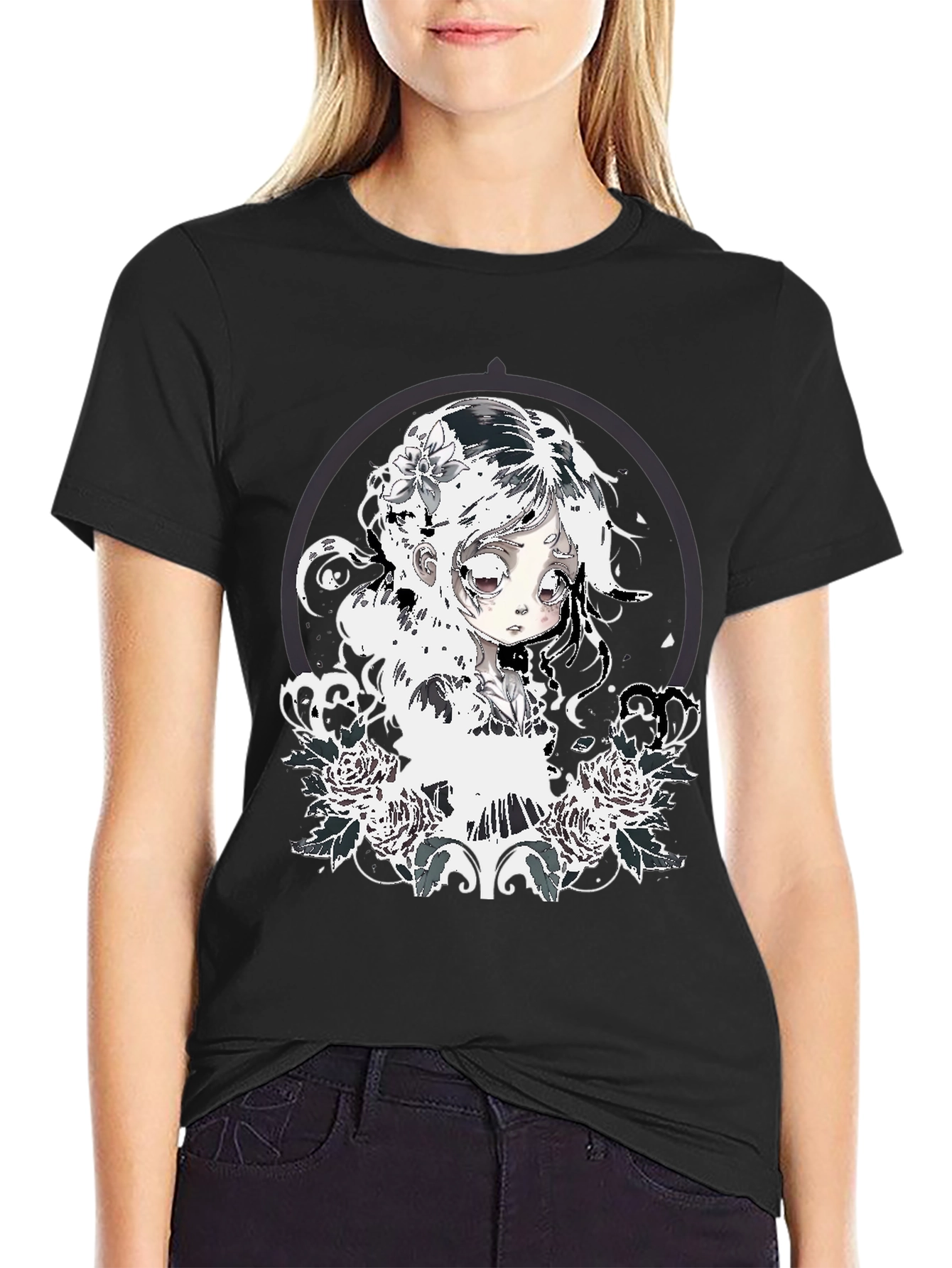 Gothic Anime Girl T-Shirt