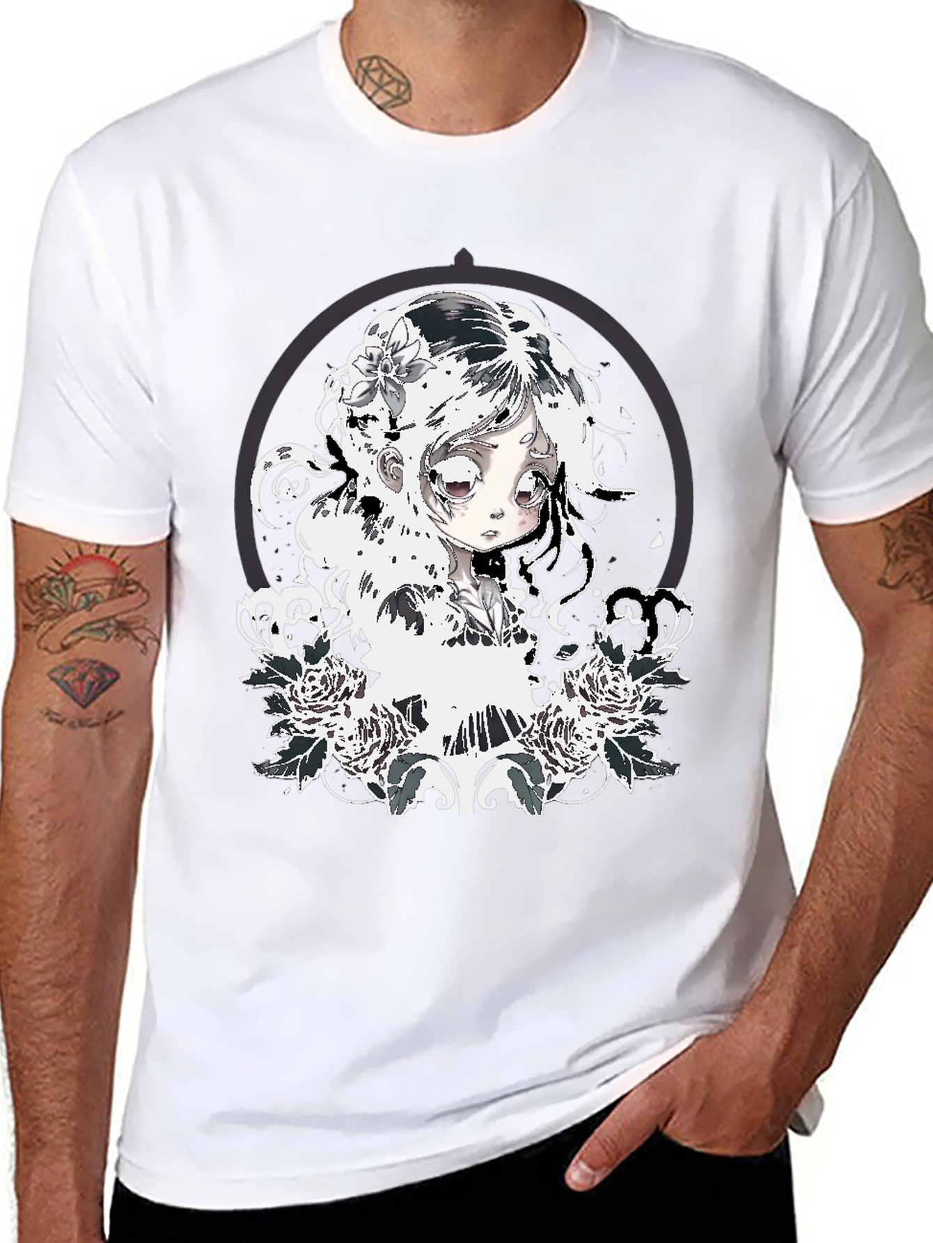 Gothic Anime Girl T-Shirt