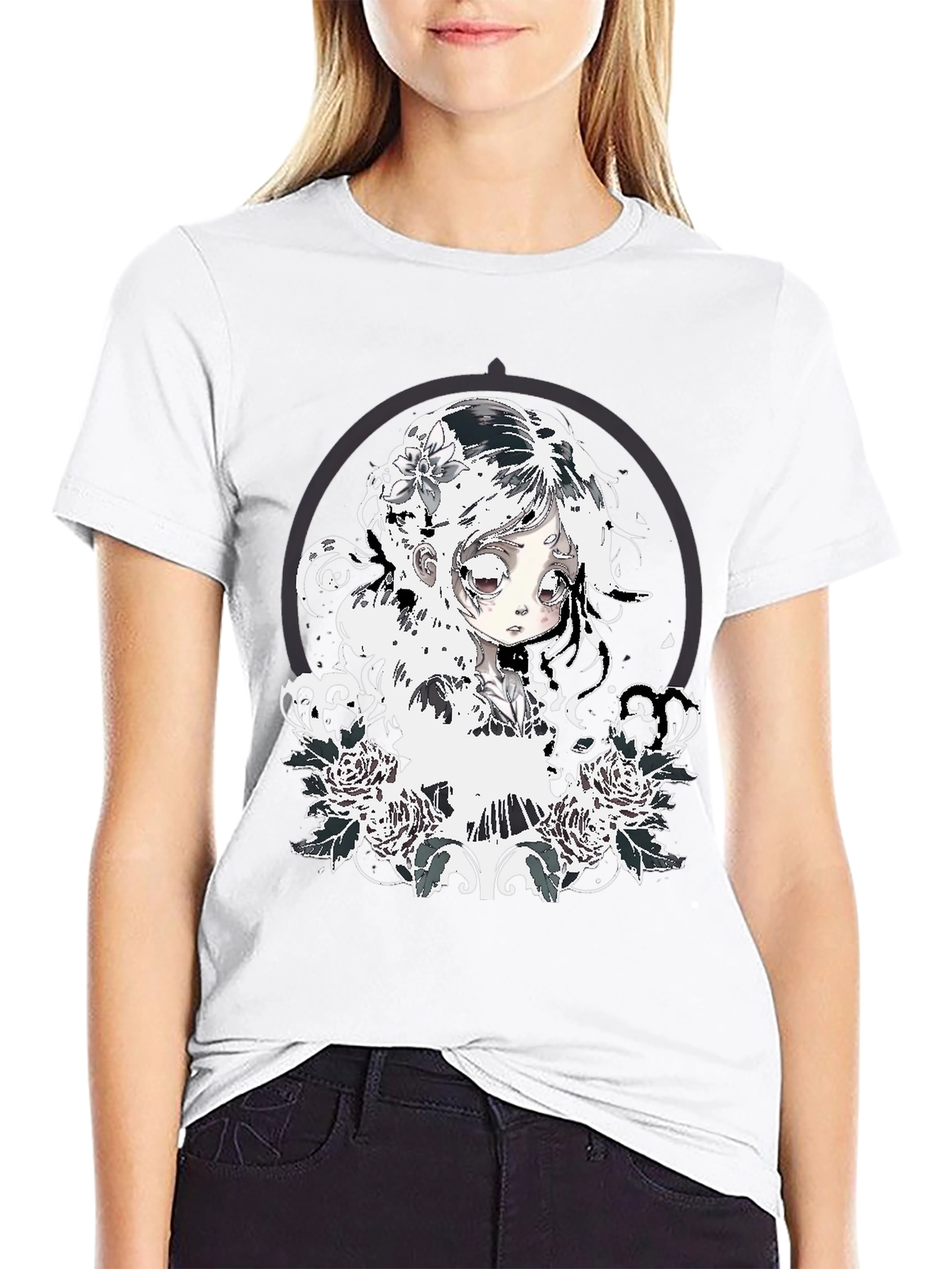 Gothic Anime Girl T-Shirt