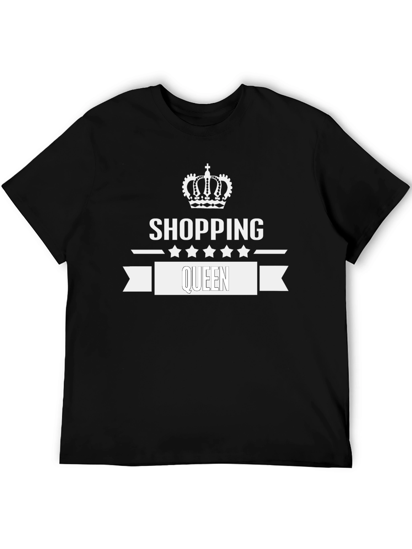 Shopping Queen Black T-Shirt