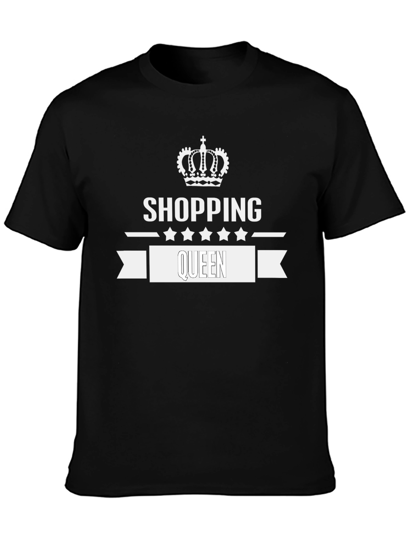 Shopping Queen Black T-Shirt