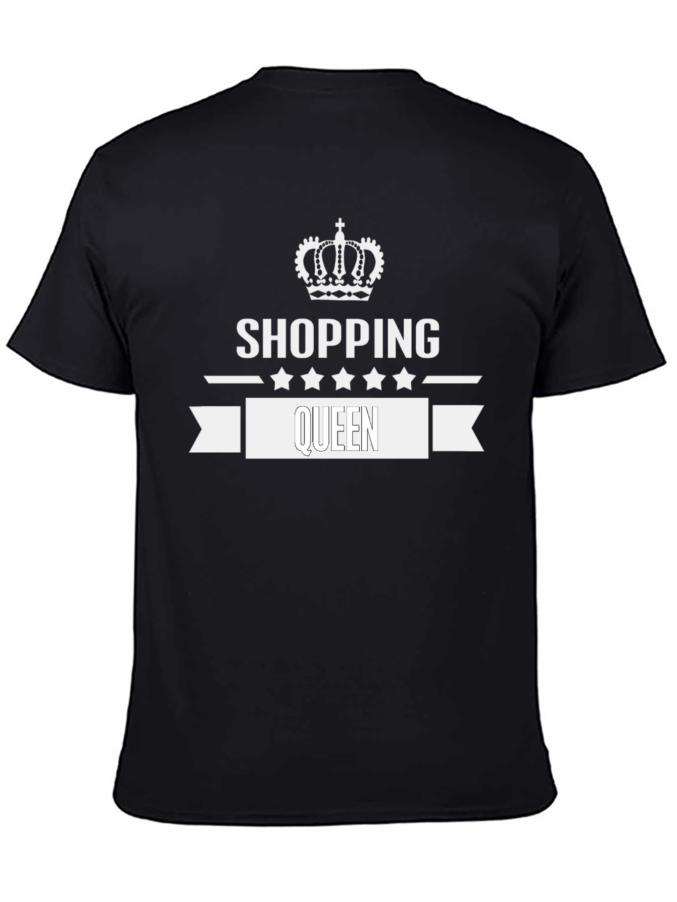 Shopping Queen Black T-Shirt