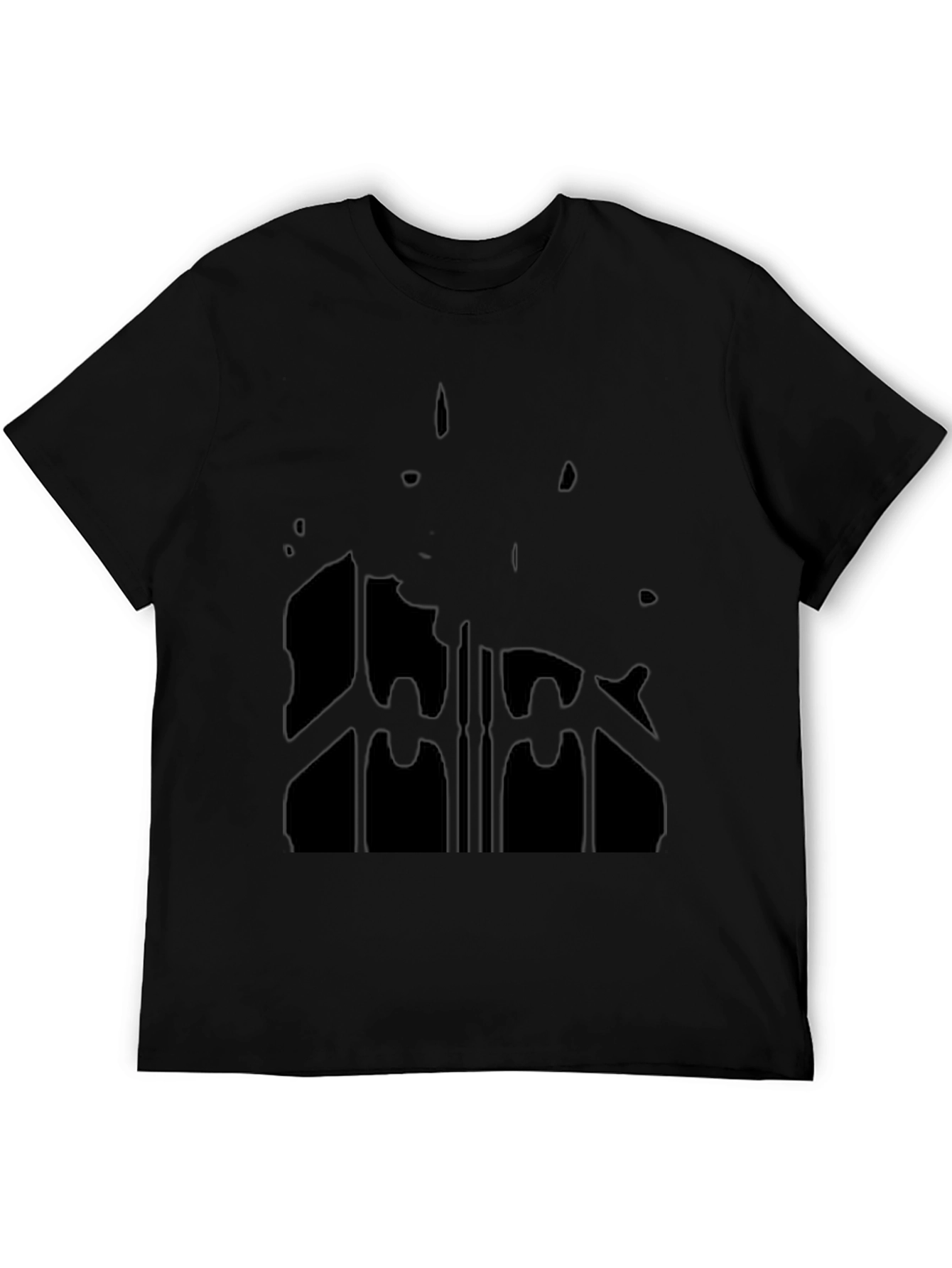 Black Graphic Print T-Shirt
