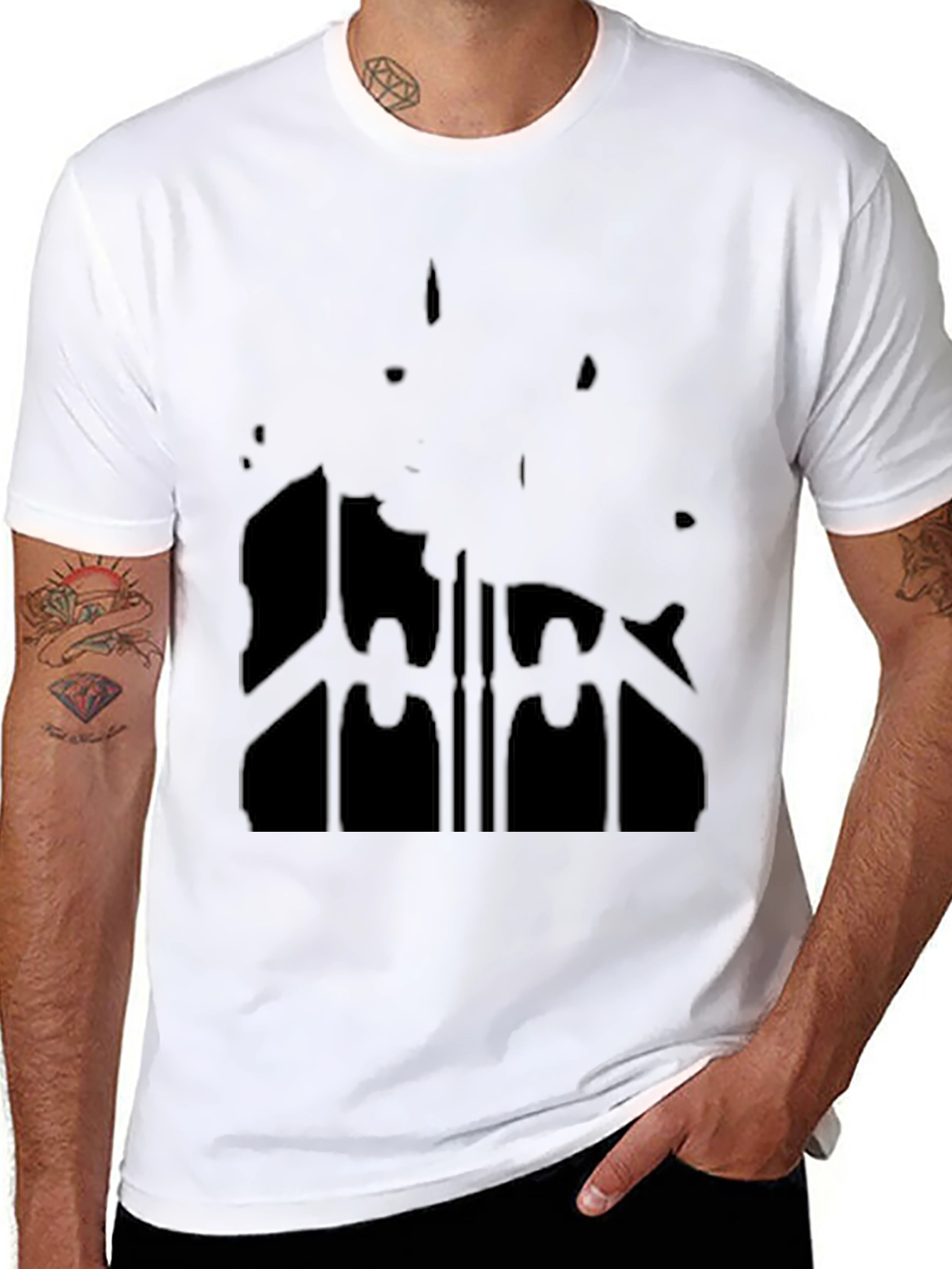 Black Graphic Print T-Shirt