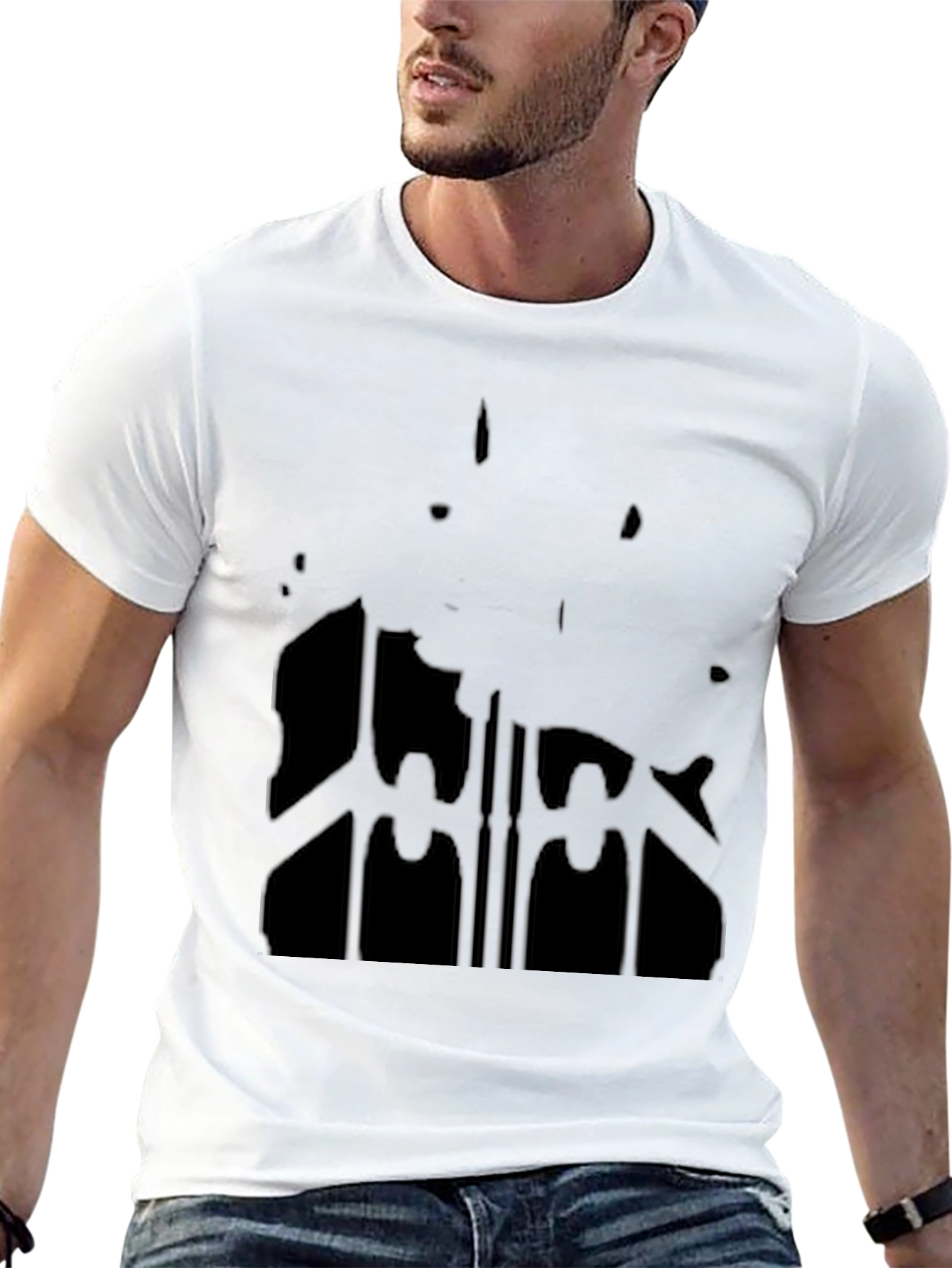 Black Graphic Print T-Shirt