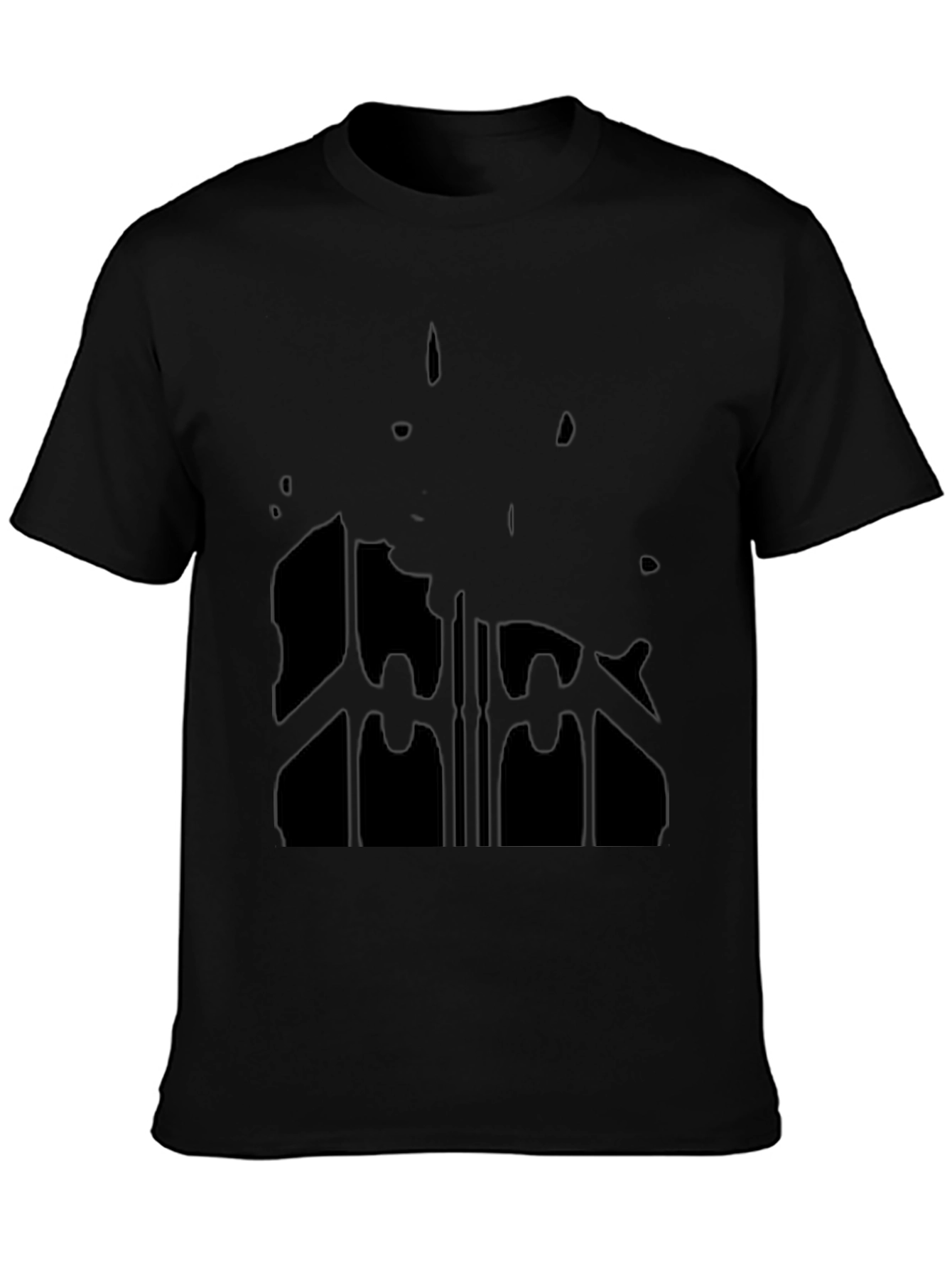 Black Graphic Print T-Shirt