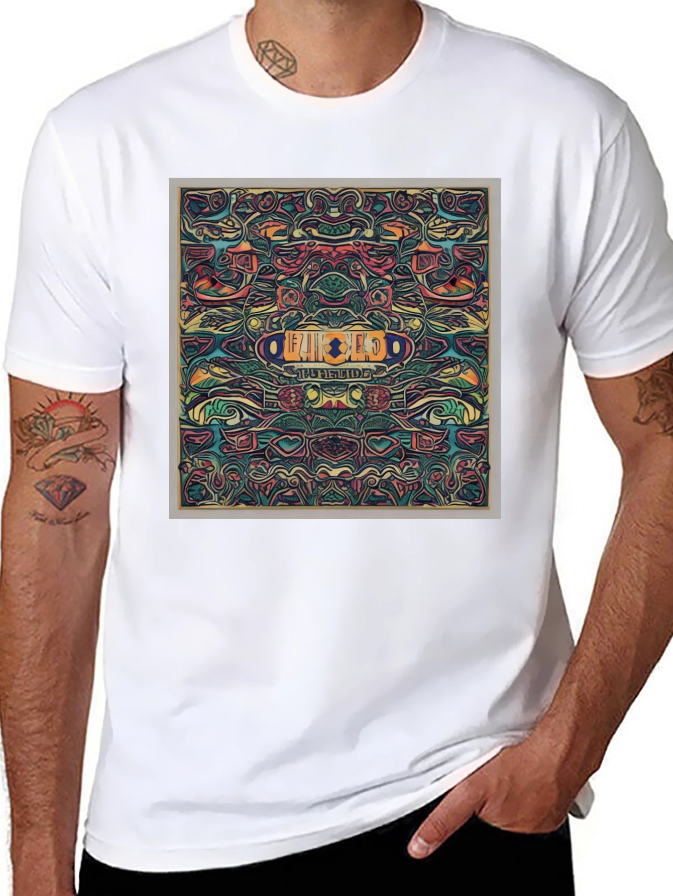 Abstract Patterned T-Shirt