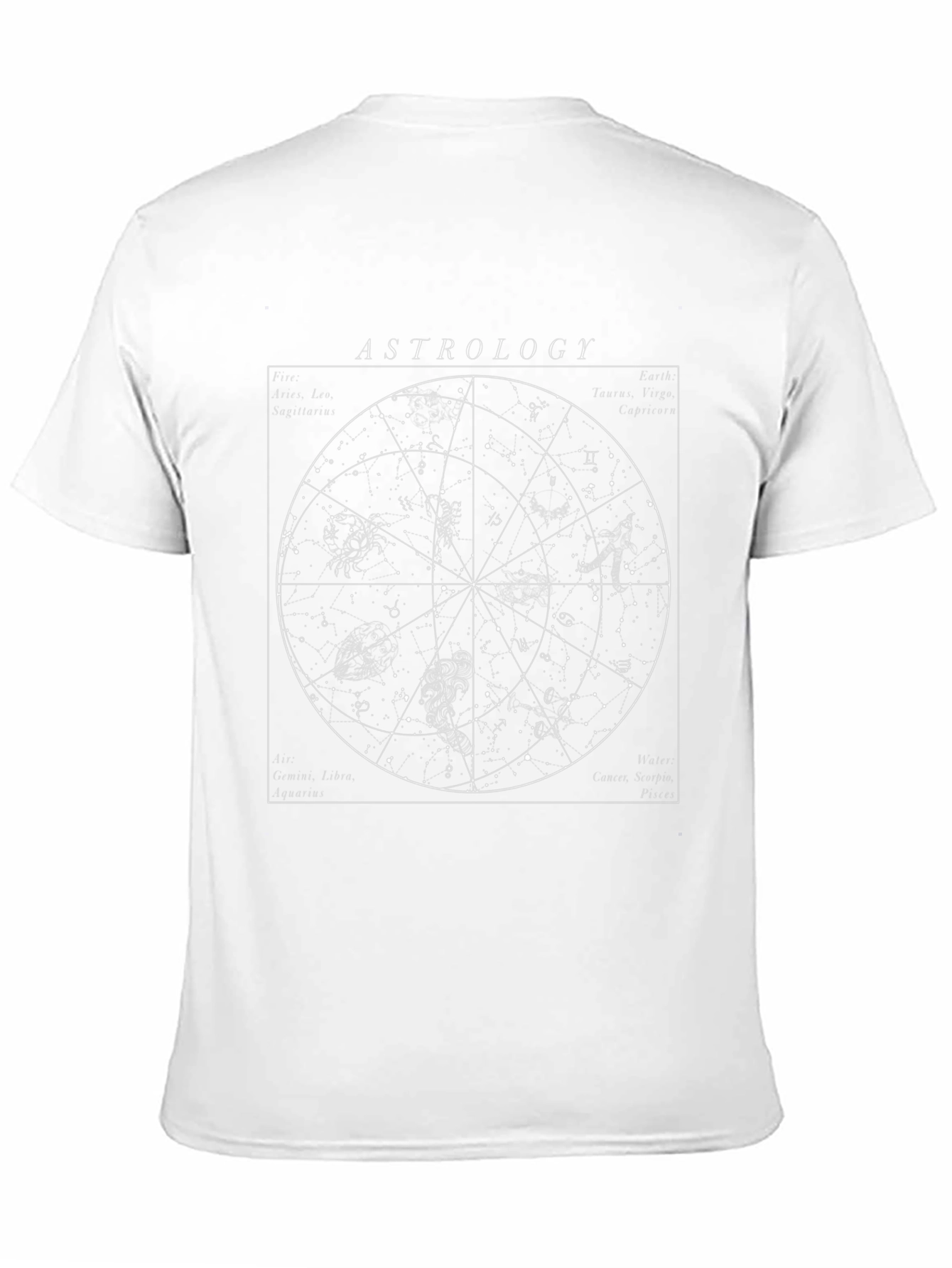 Astrology Chart Graphic Tee - Celestial Design