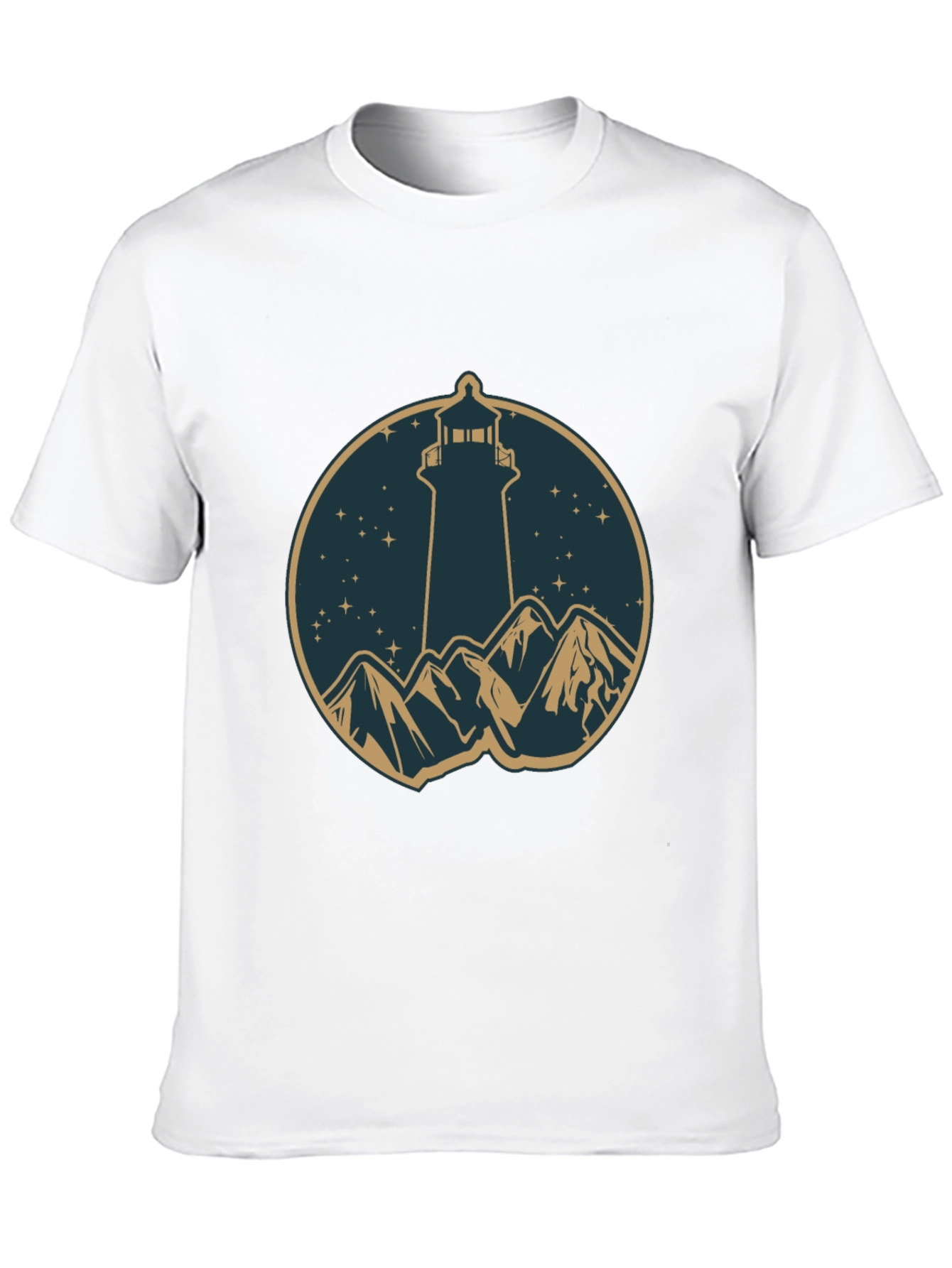 Lighthouse Mountain Graphic T-Shirt
