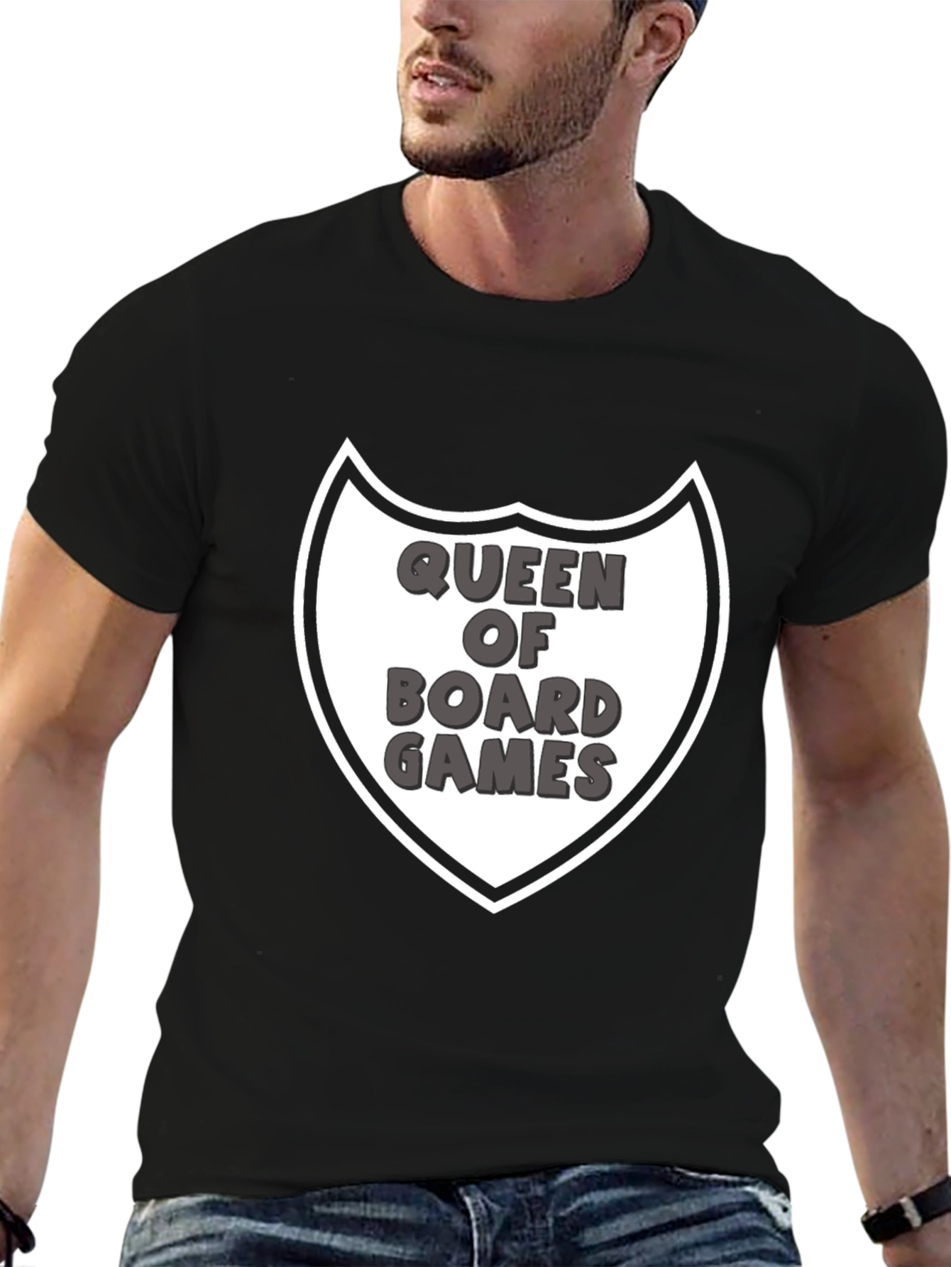 Queen of Board Games Graphic Tee - Black
