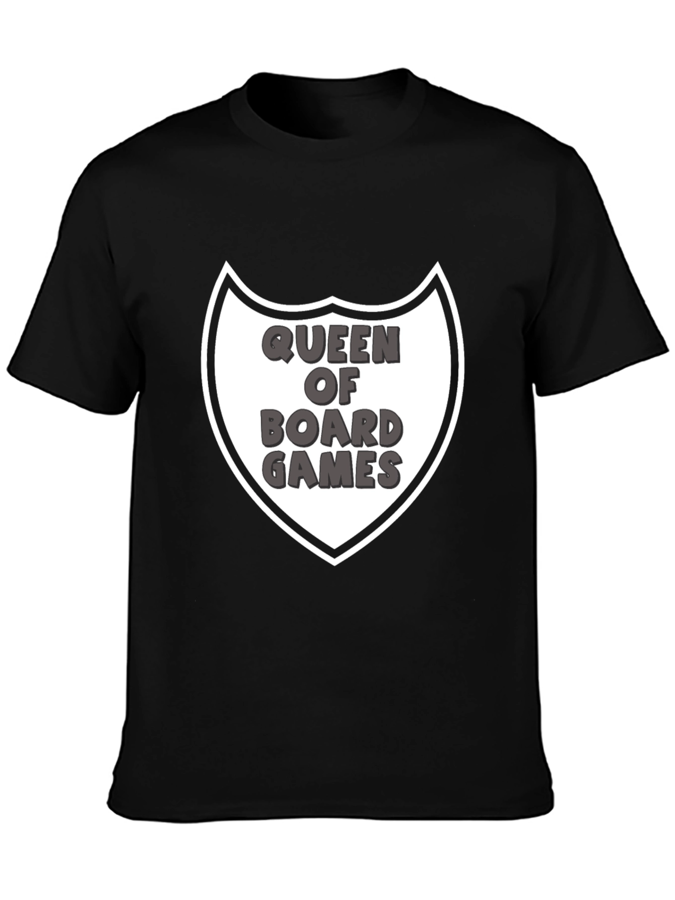Queen of Board Games Graphic Tee - Black