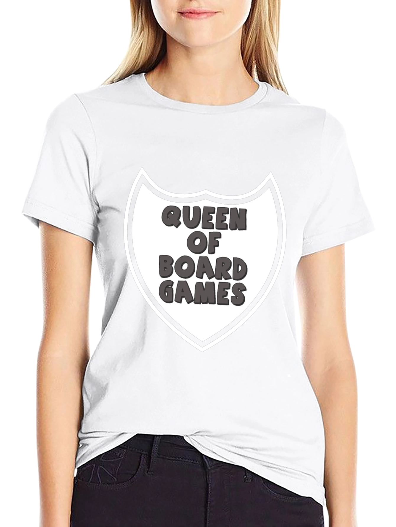Queen of Board Games Graphic Tee - Black